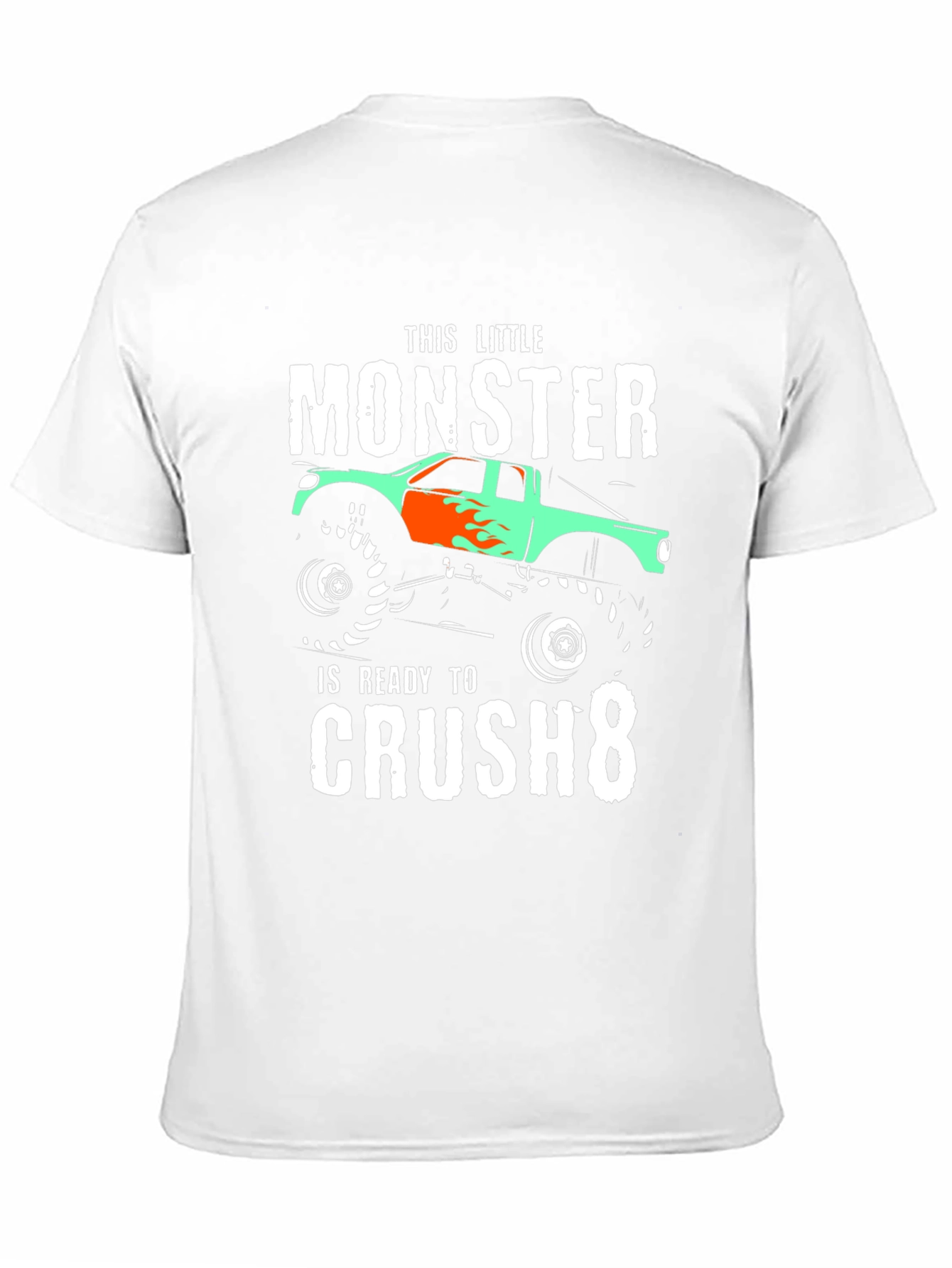 Monster Truck Birthday Shirt - Ready to Crush 8!