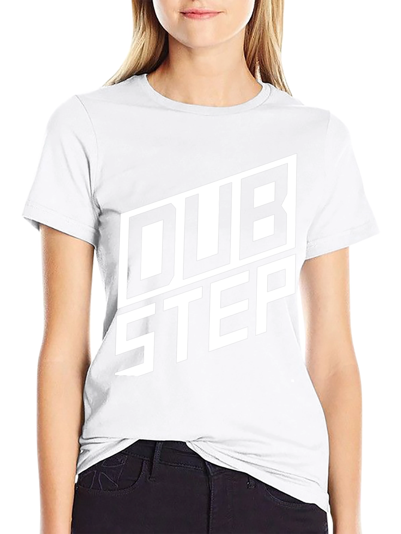 Dubstep Graphic Tee - Black Crew Neck