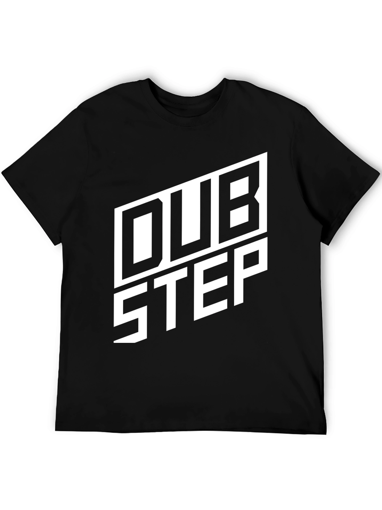 Dubstep Graphic Tee - Black Crew Neck