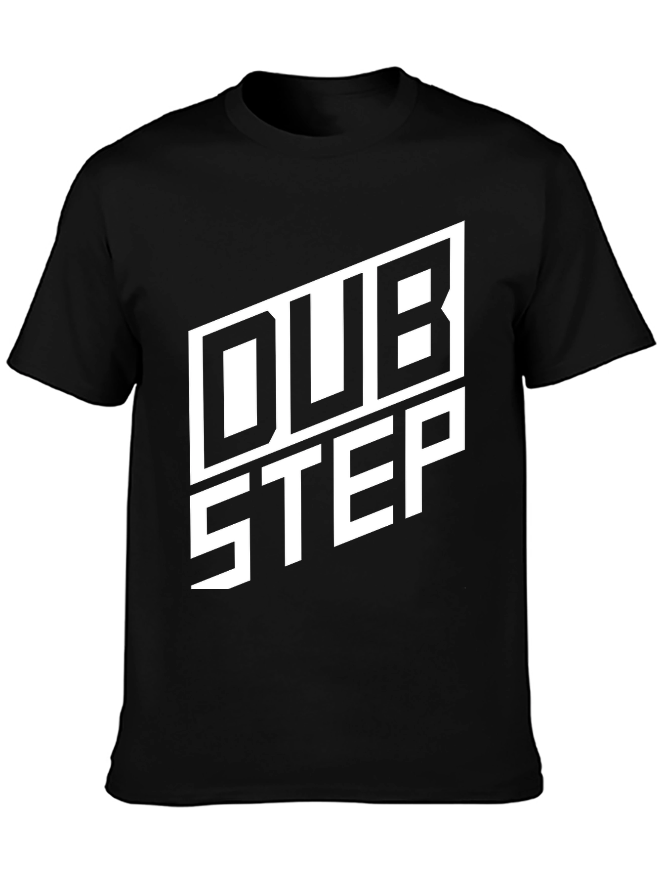 Dubstep Graphic Tee - Black Crew Neck
