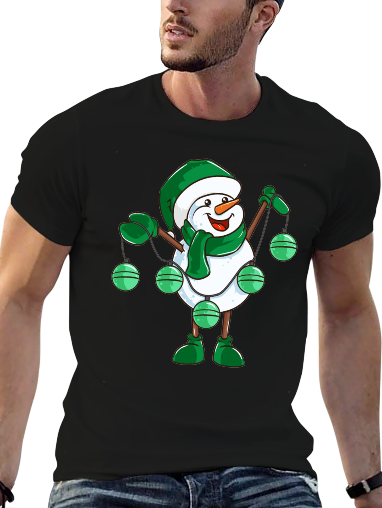Festive Snowman Graphic Tee