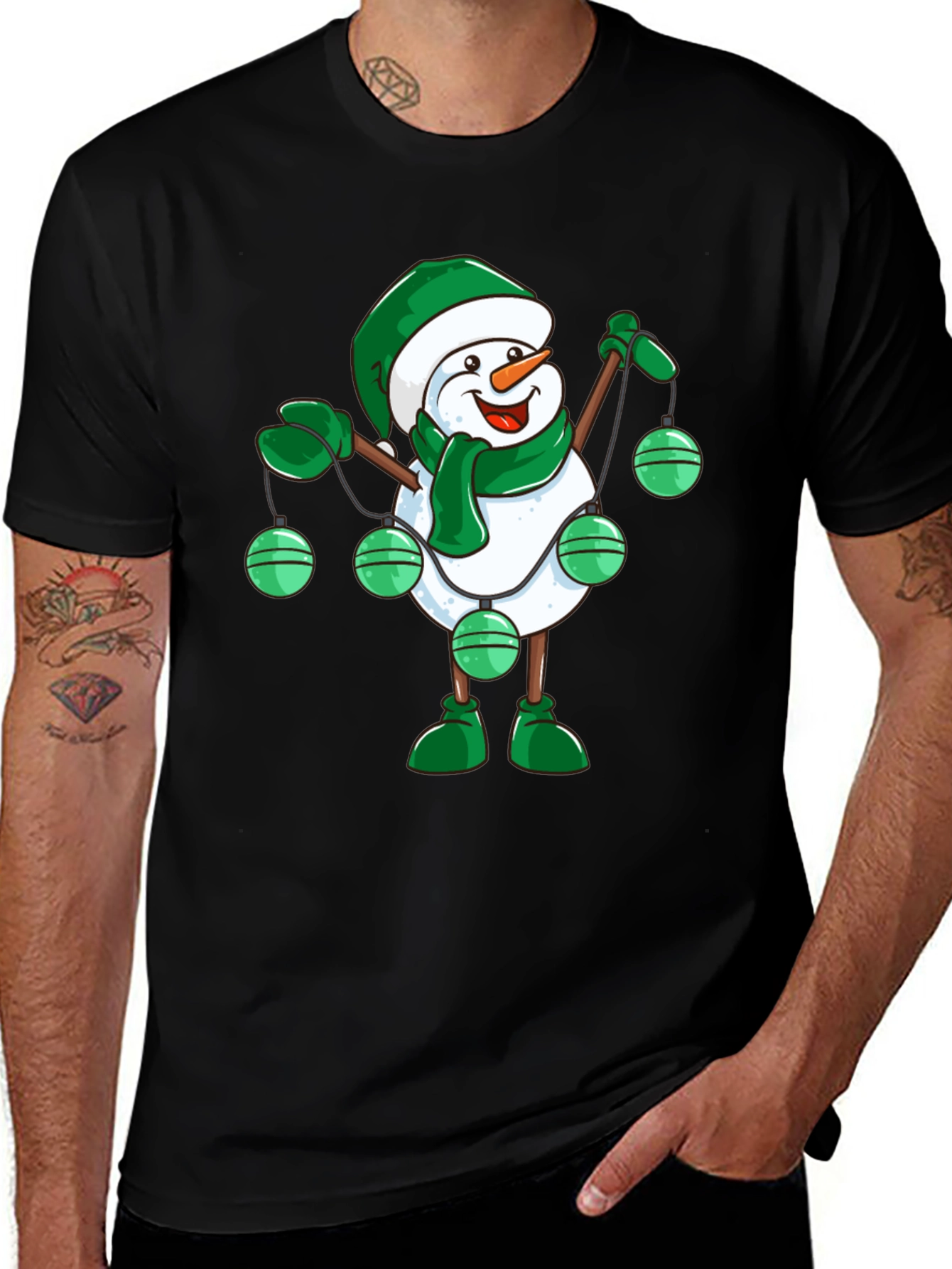 Festive Snowman Graphic Tee