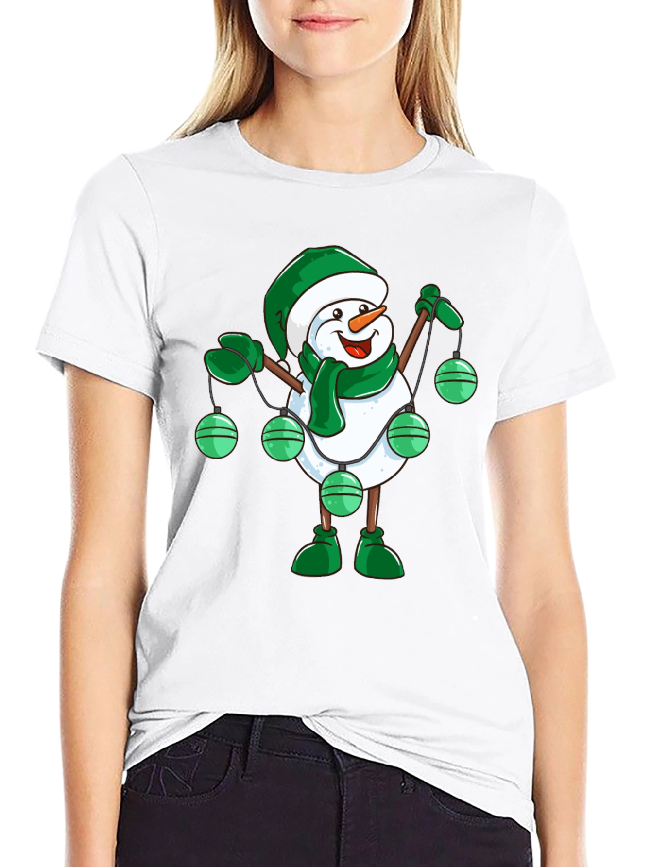 Festive Snowman Graphic Tee