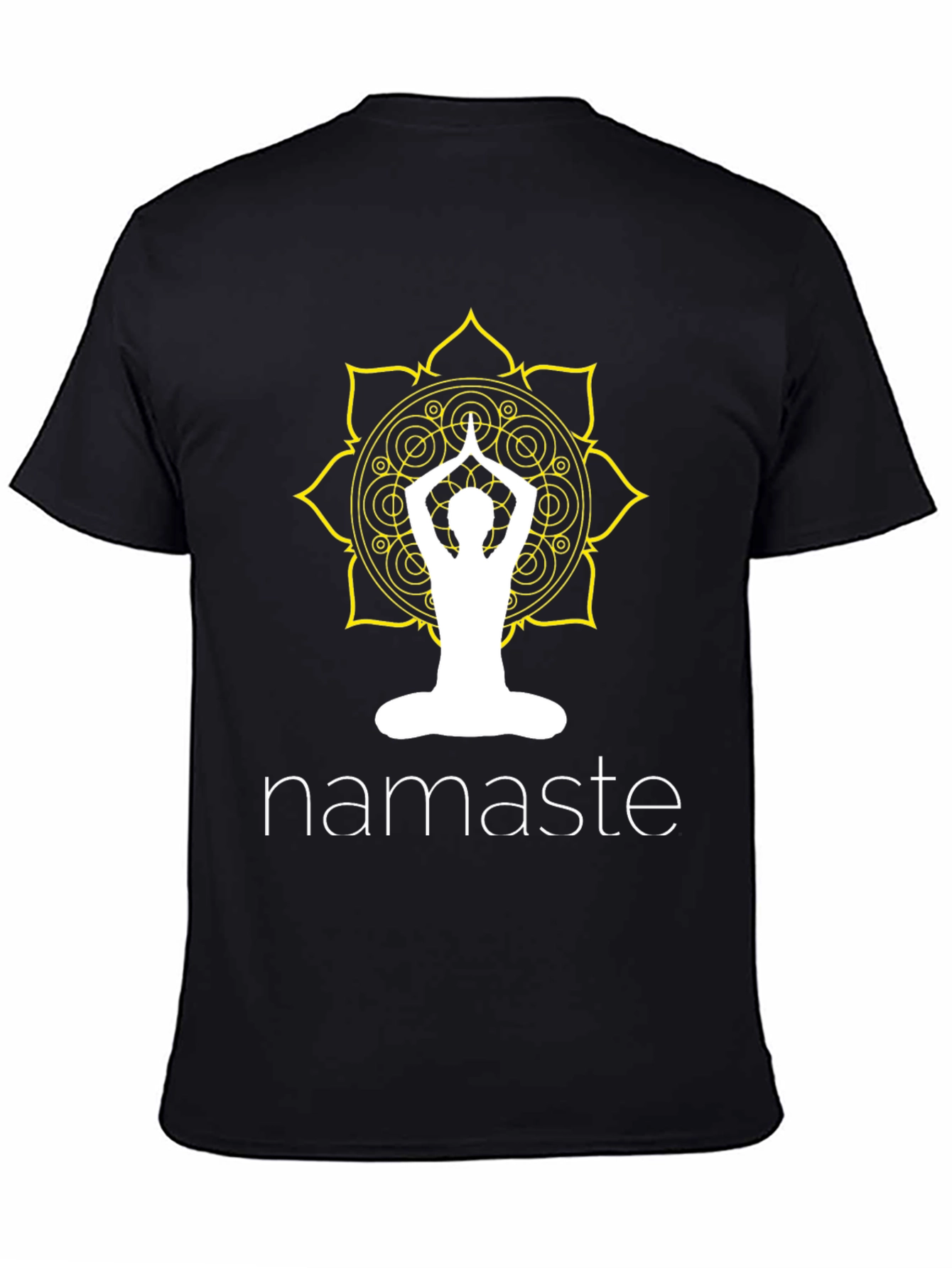Namaste Yoga Graphic Tee - Black