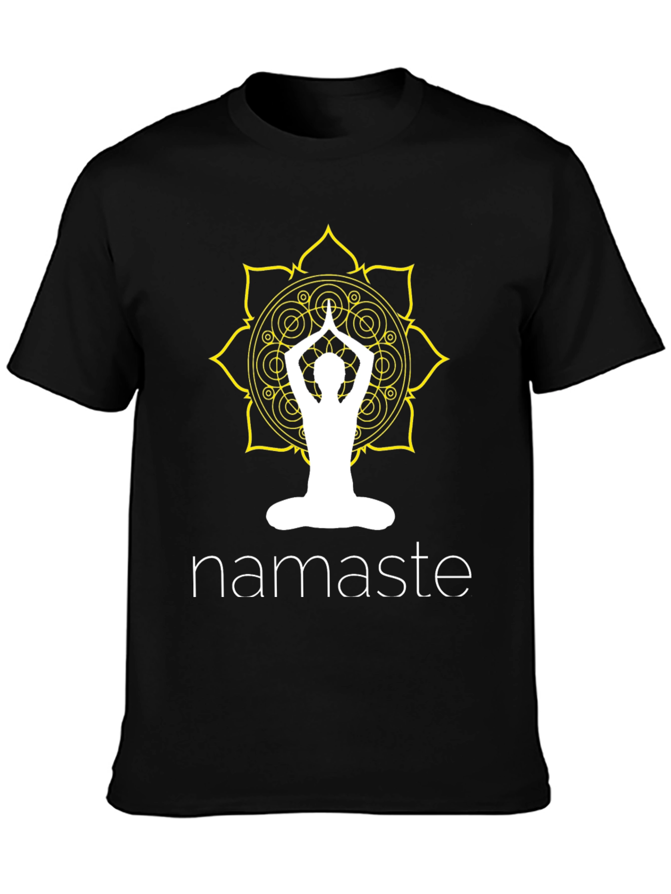 Namaste Yoga Graphic Tee - Black