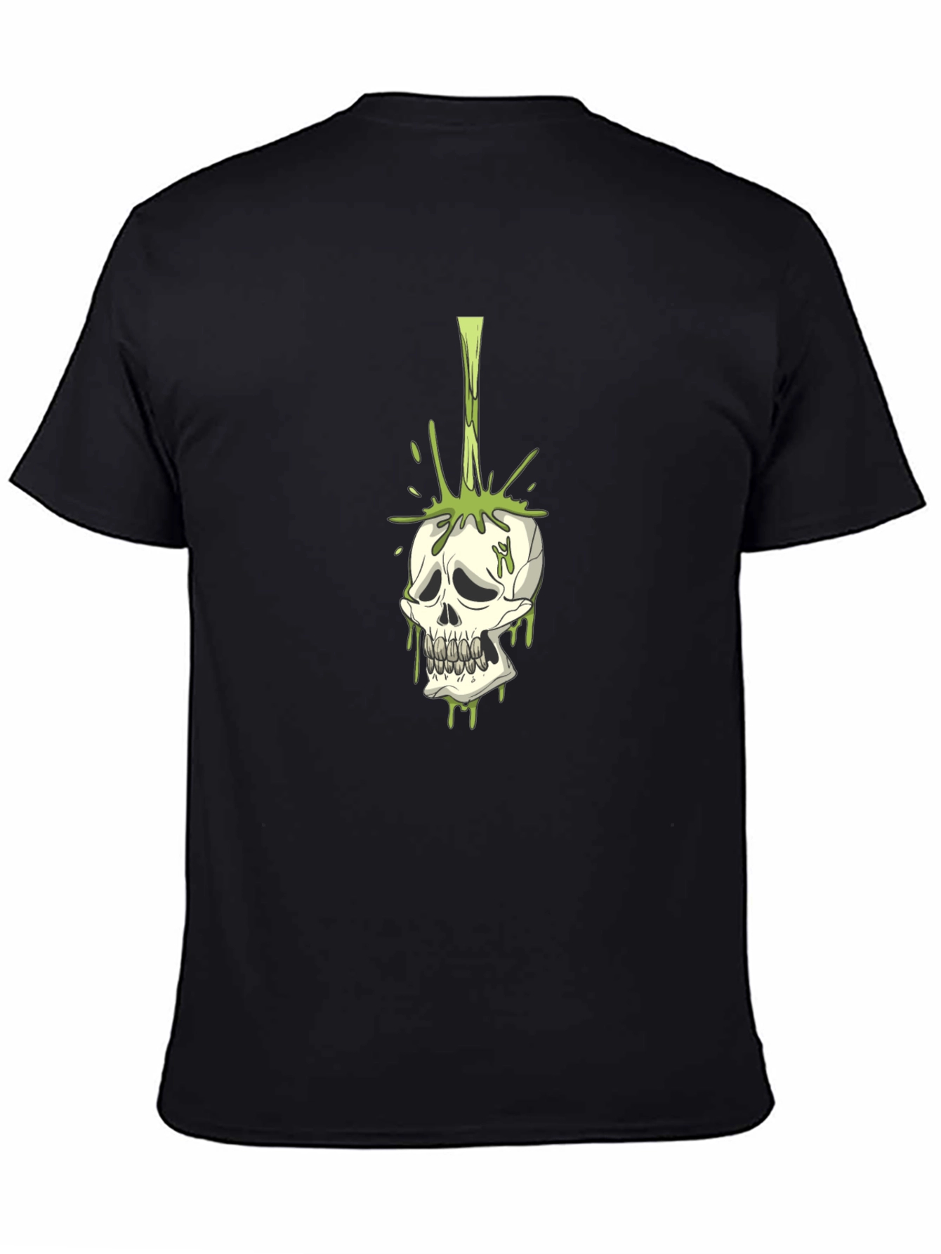 Skull Graphic Tee - Toxic Drip Design