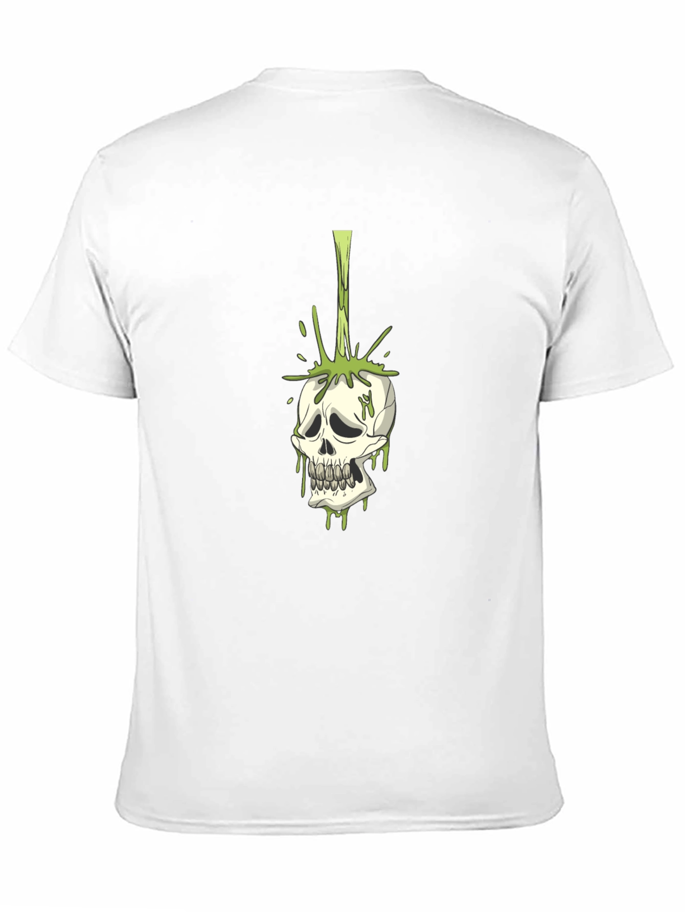 Skull Graphic Tee - Toxic Drip Design