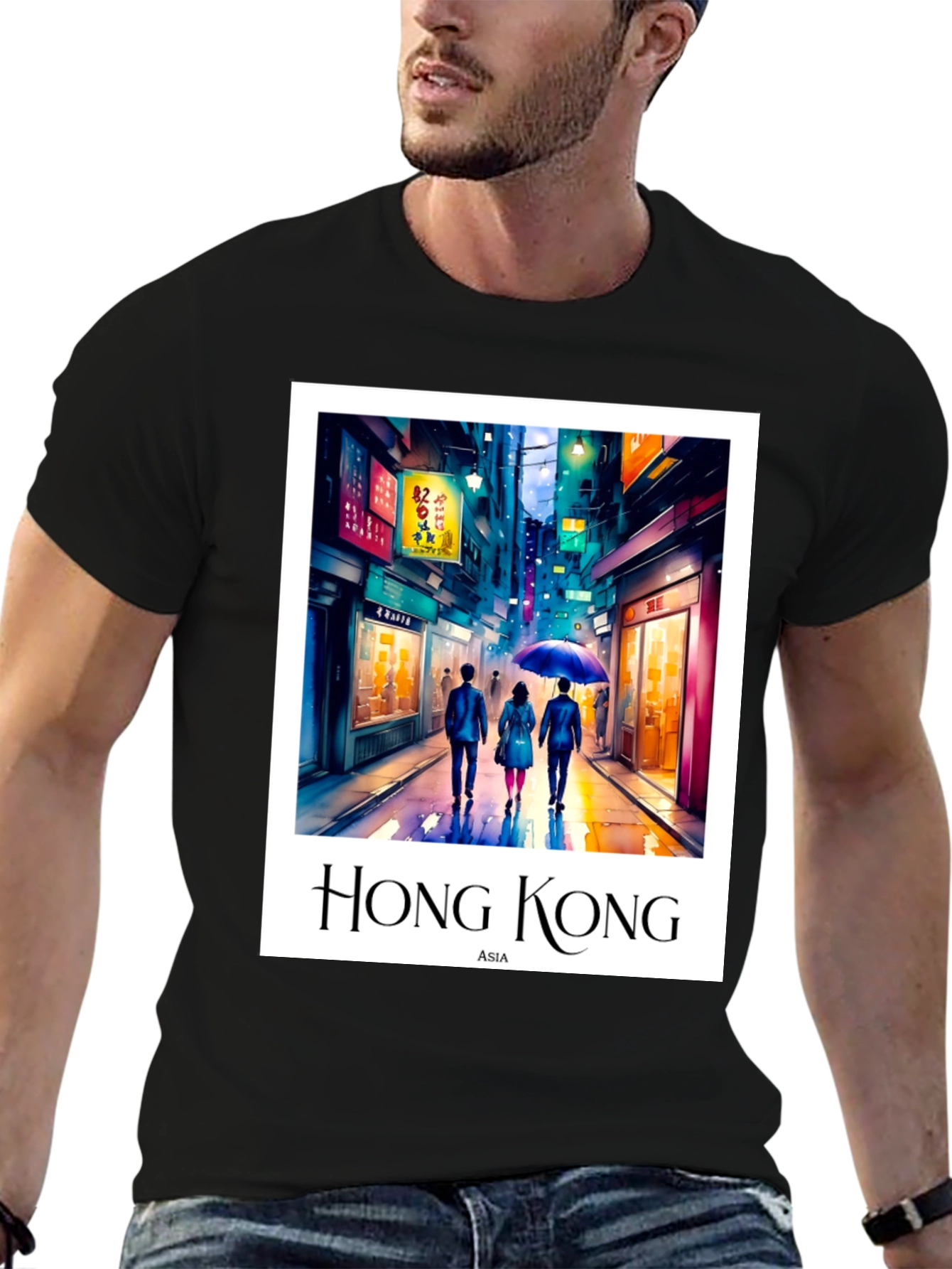 Hong Kong Asia Graphic T-Shirt
