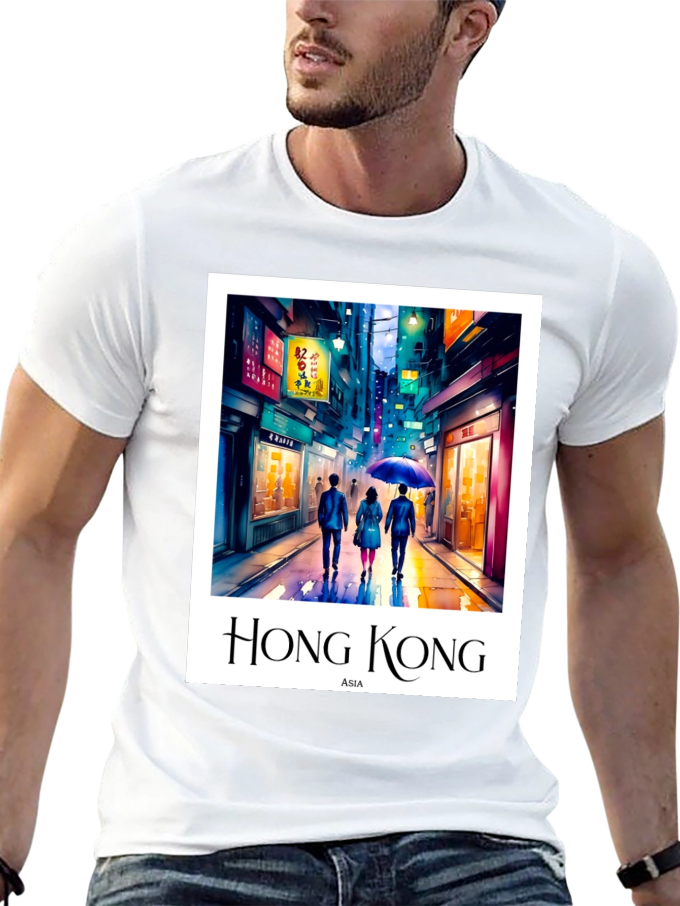 Hong Kong Asia Graphic T-Shirt