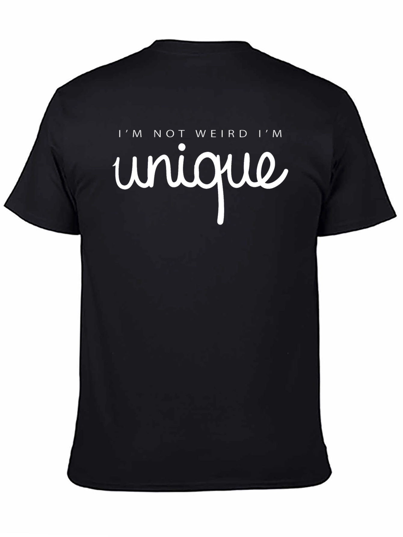 Unique Statement T-Shirt - Black Graphic Tee