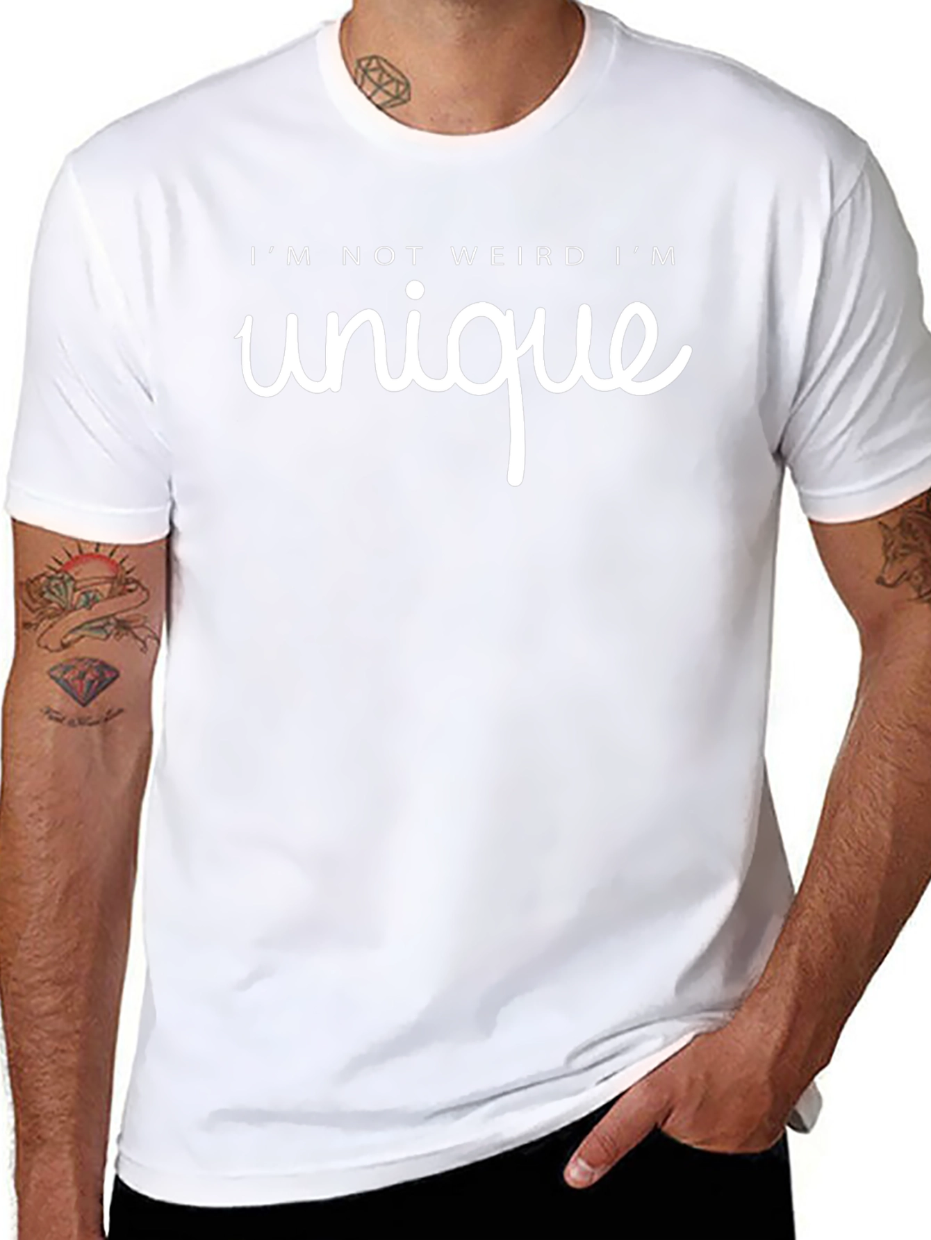 Unique Statement T-Shirt - Black Graphic Tee