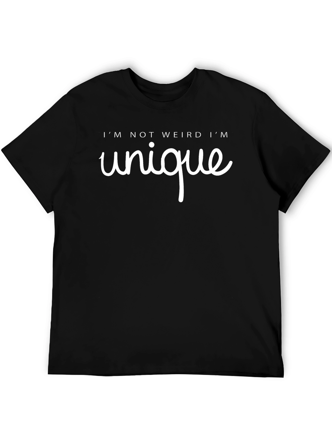 Unique Statement T-Shirt - Black Graphic Tee