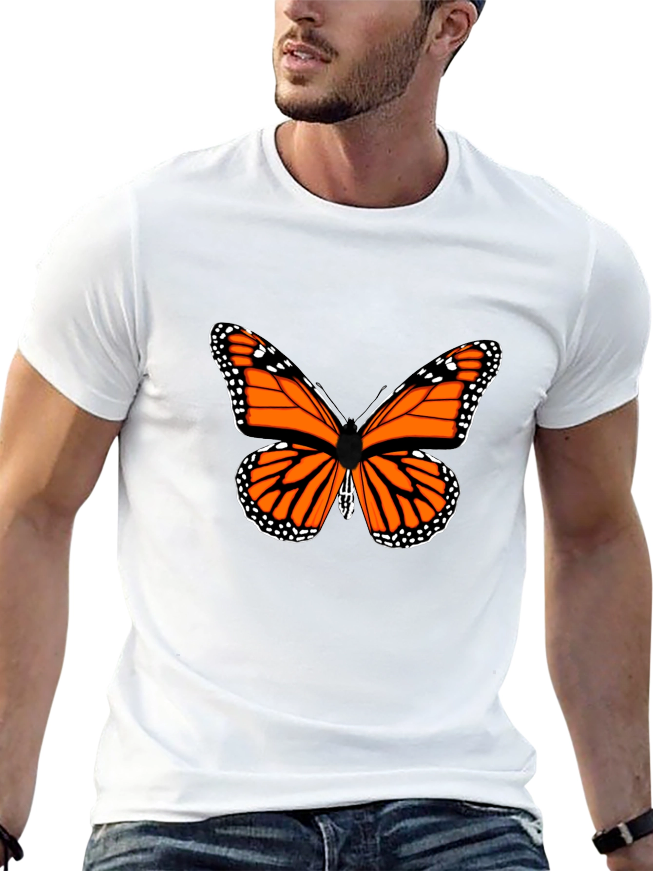 Butterfly Graphic T-Shirt - Black