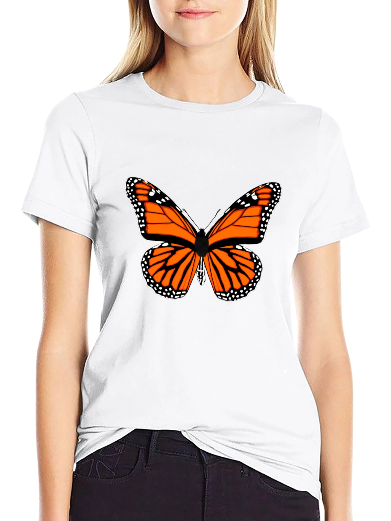 Butterfly Graphic T-Shirt - Black