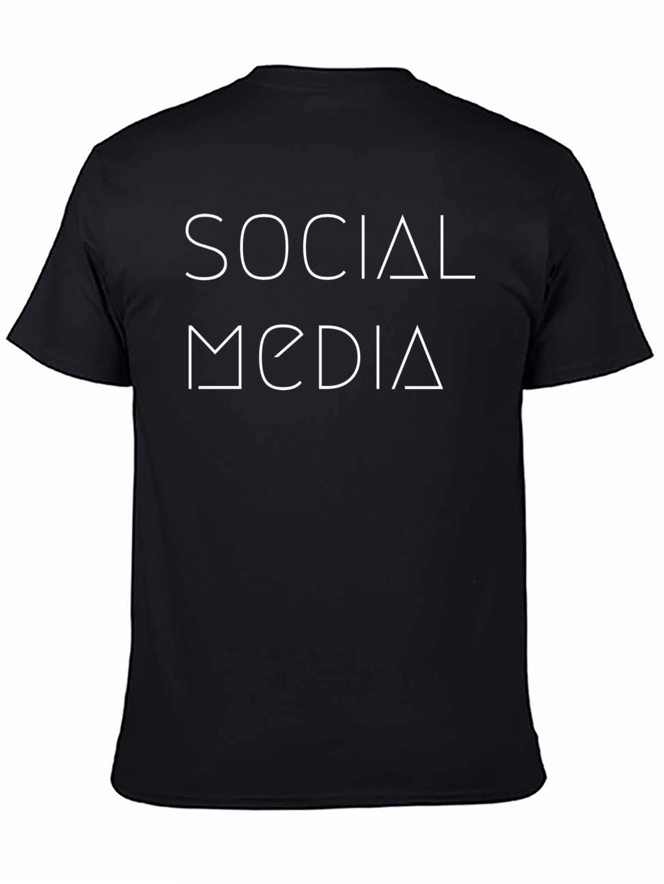 Social Media T-Shirt - Black Graphic Tee