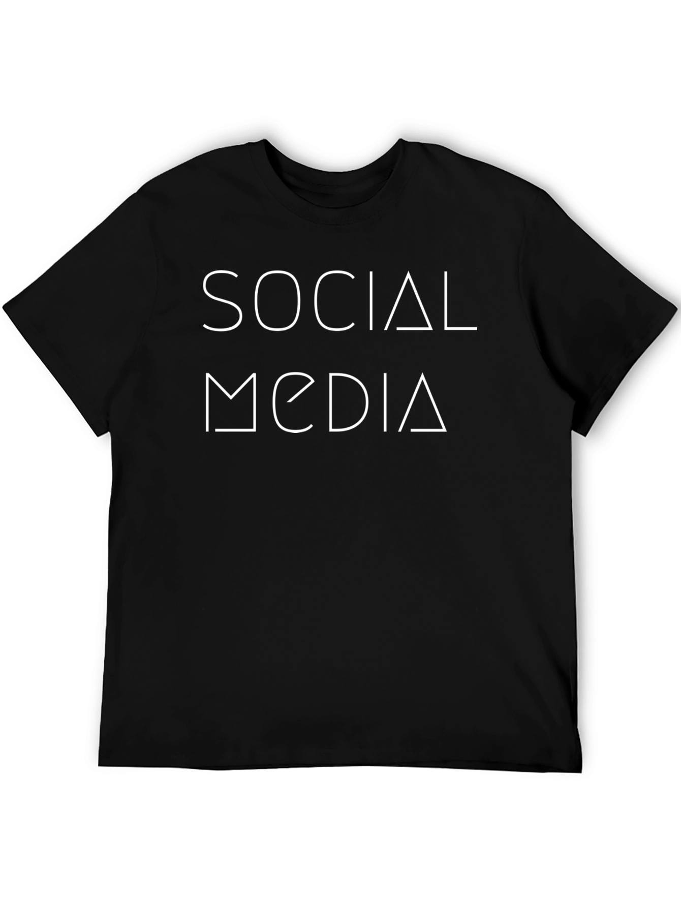 Social Media T-Shirt - Black Graphic Tee