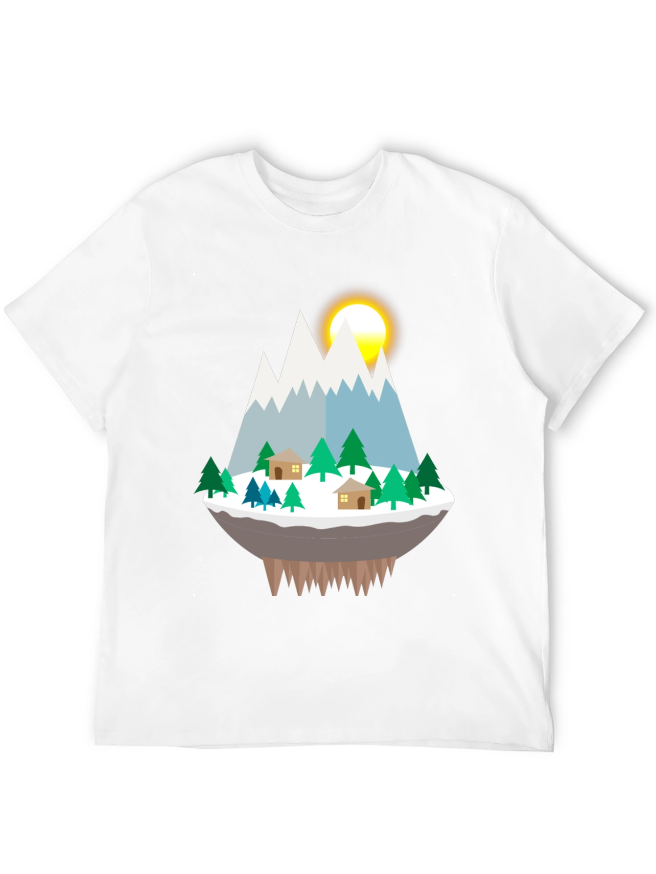 Mountain Island Graphic Tee - Black