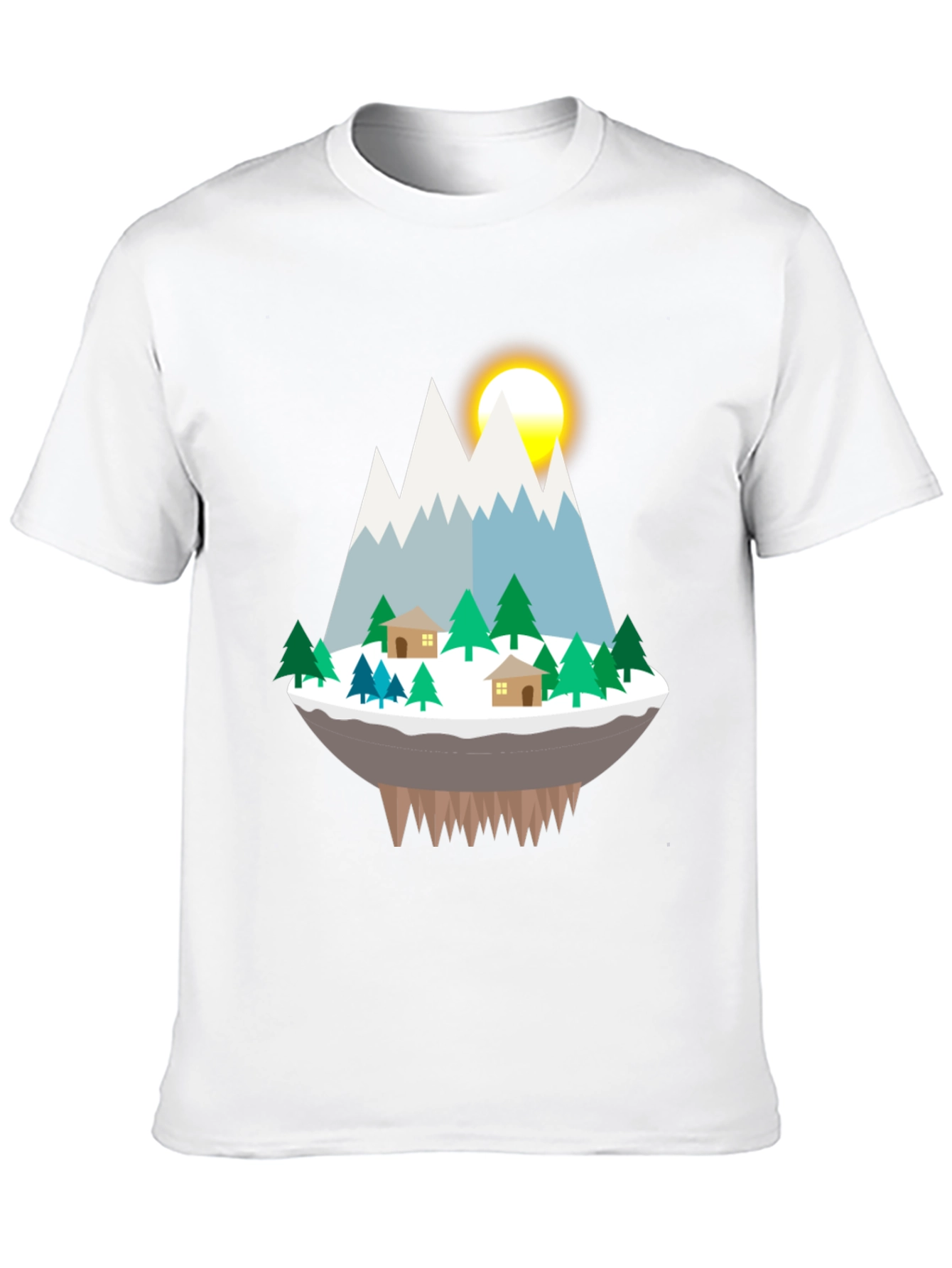 Mountain Island Graphic Tee - Black
