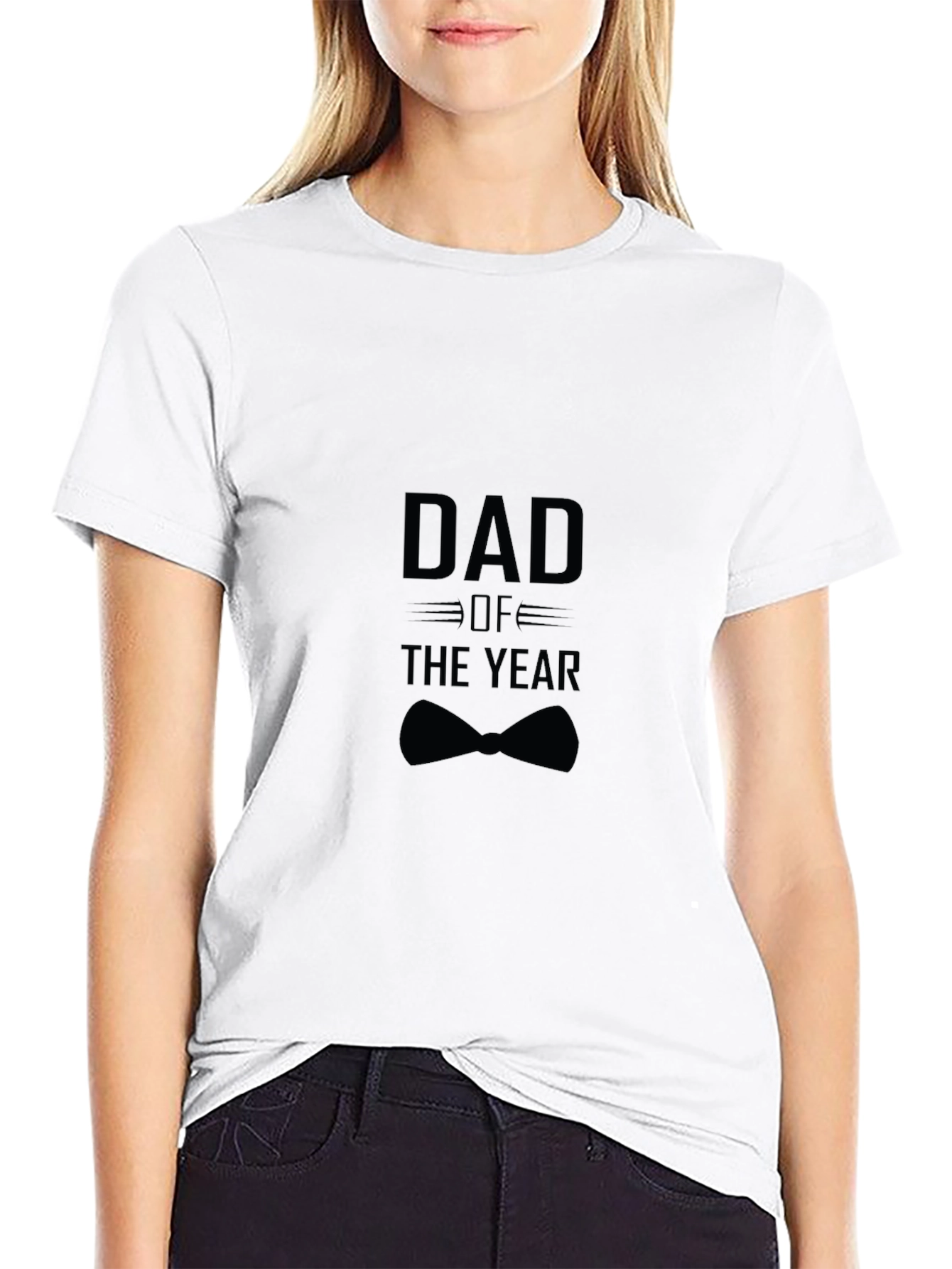 Dad of the Year Black T-Shirt
