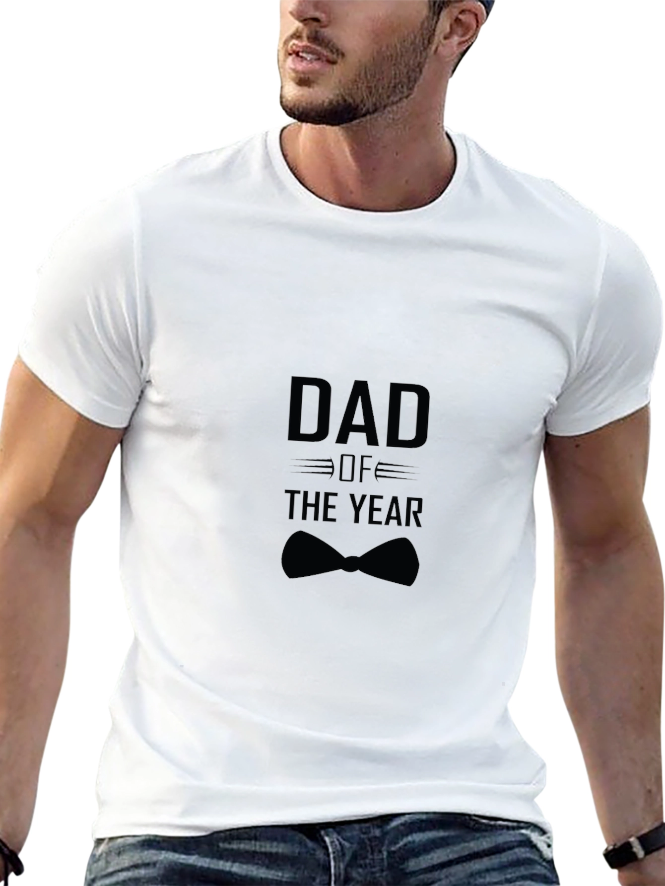 Dad of the Year Black T-Shirt
