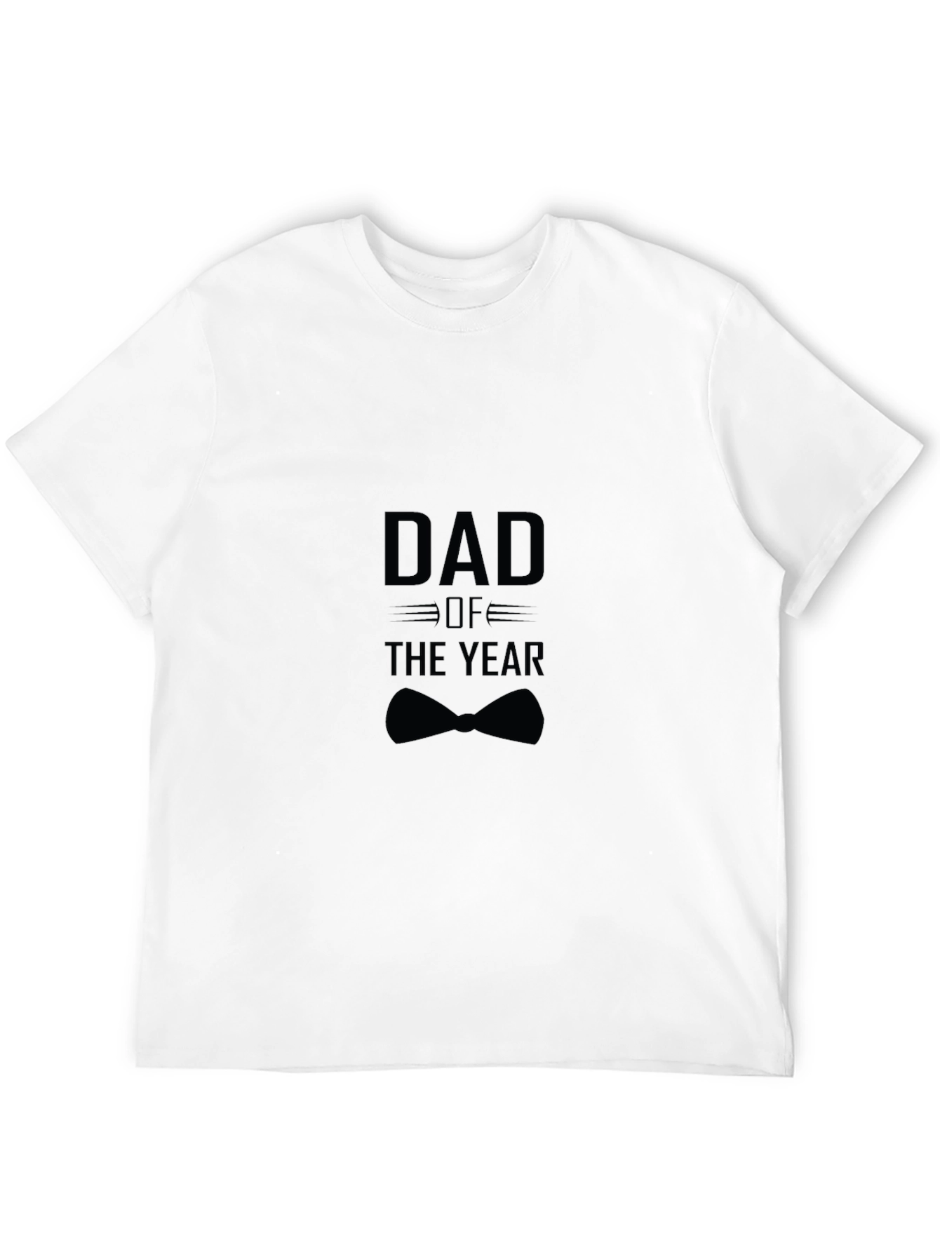Dad of the Year Black T-Shirt