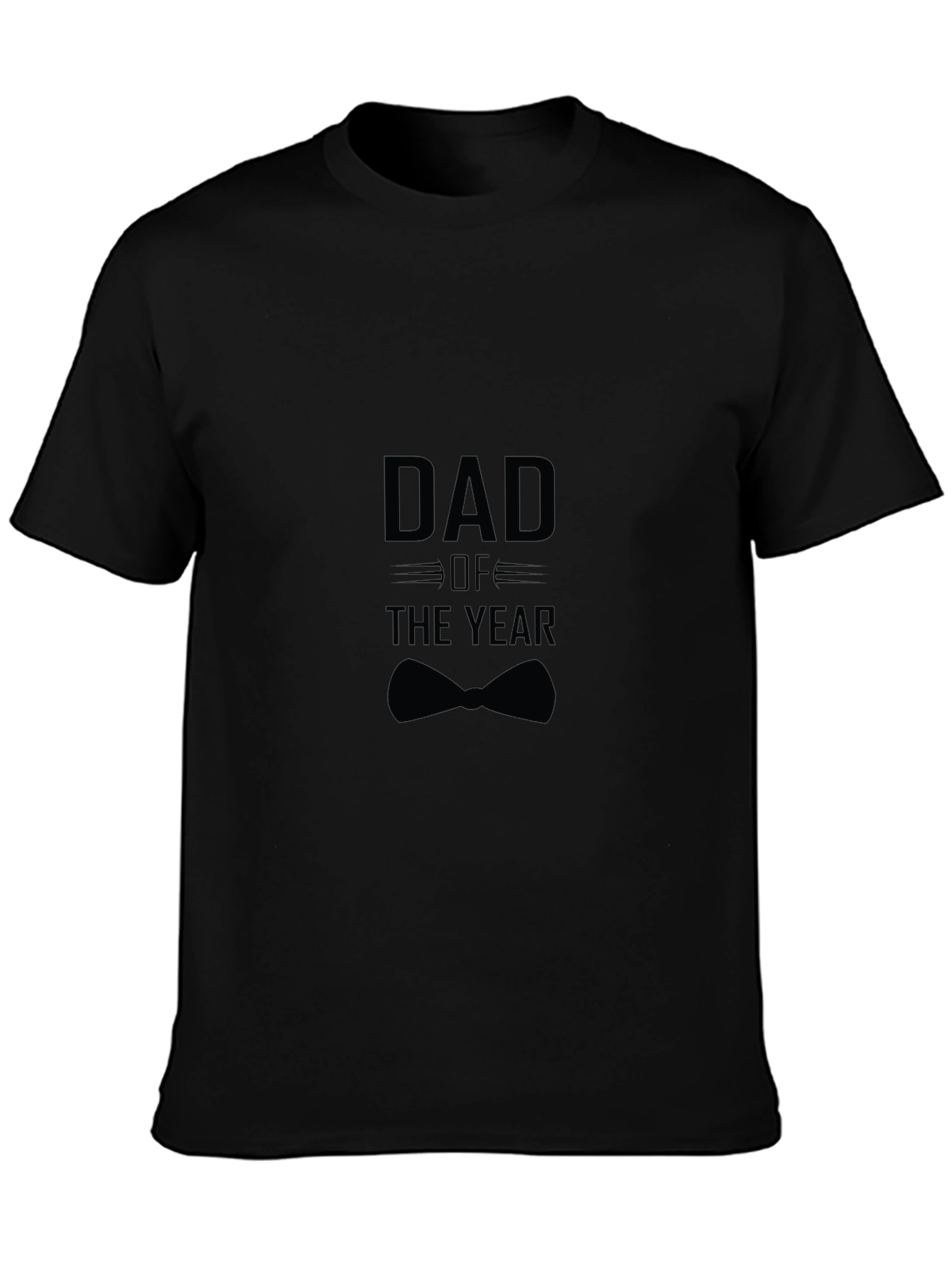 Dad of the Year Black T-Shirt