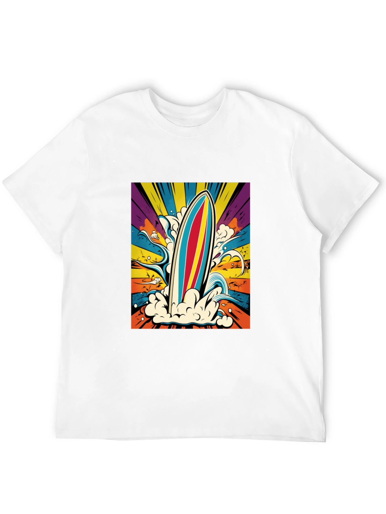Retro Surfboard Graphic Tee