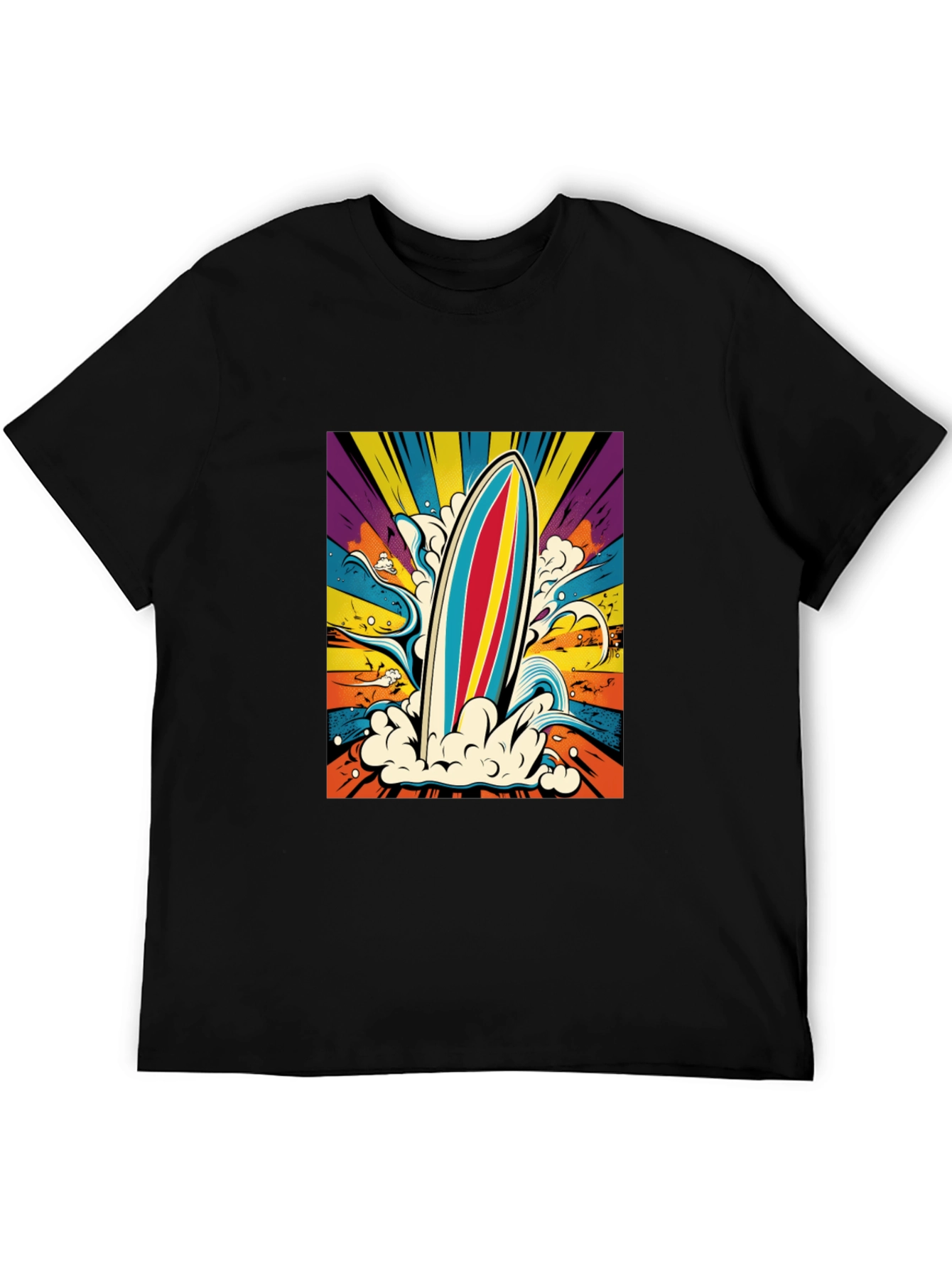Retro Surfboard Graphic Tee