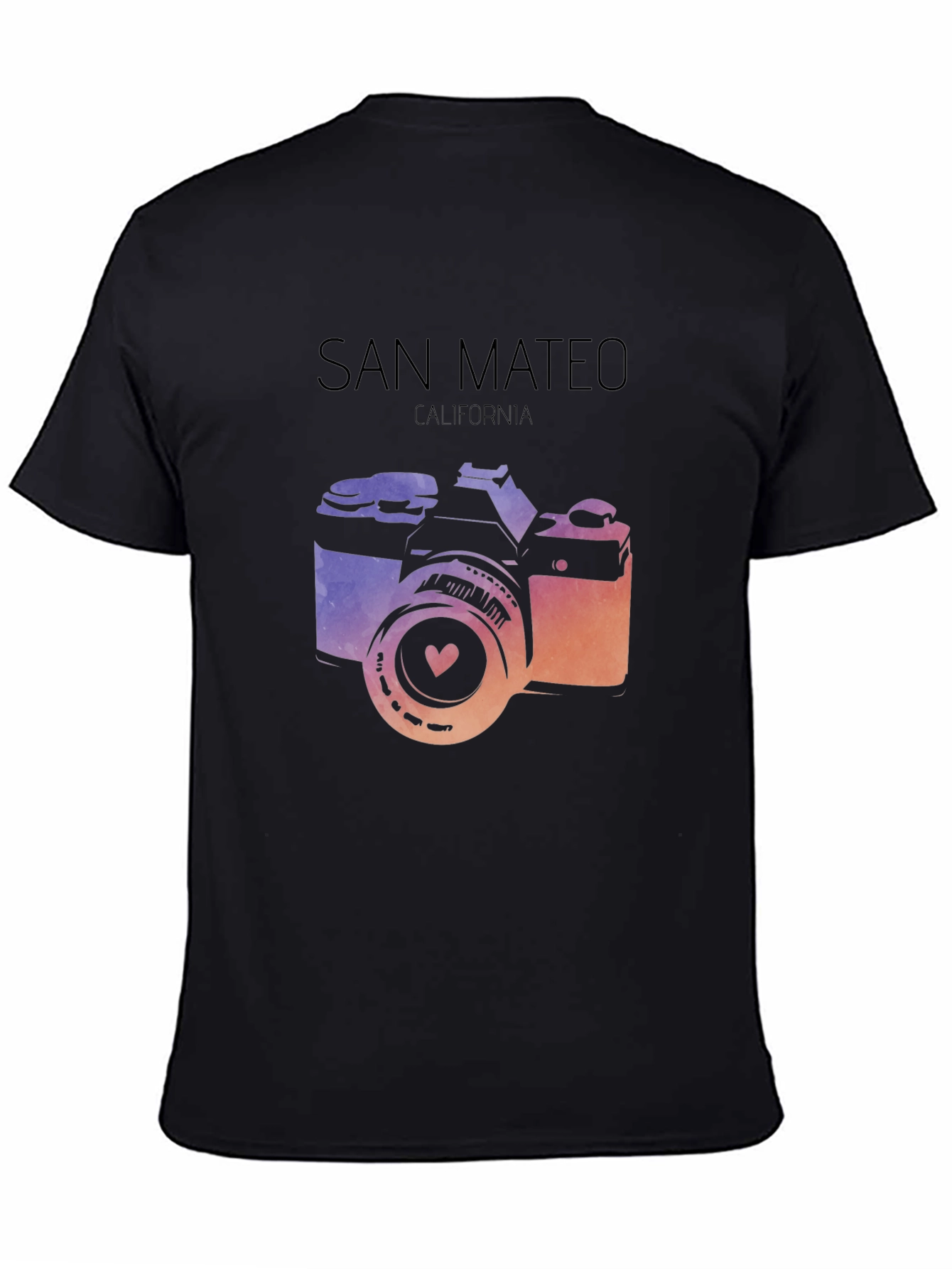 San Mateo California Camera Graphic T-Shirt