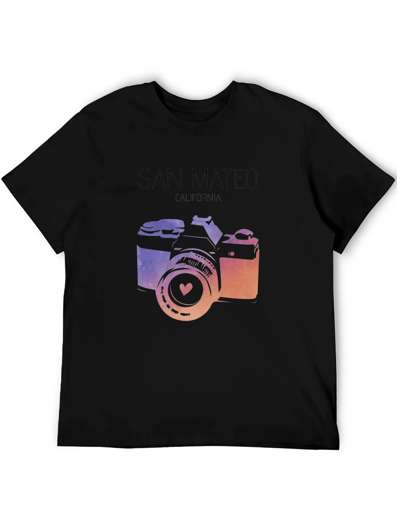 San Mateo California Camera Graphic T-Shirt