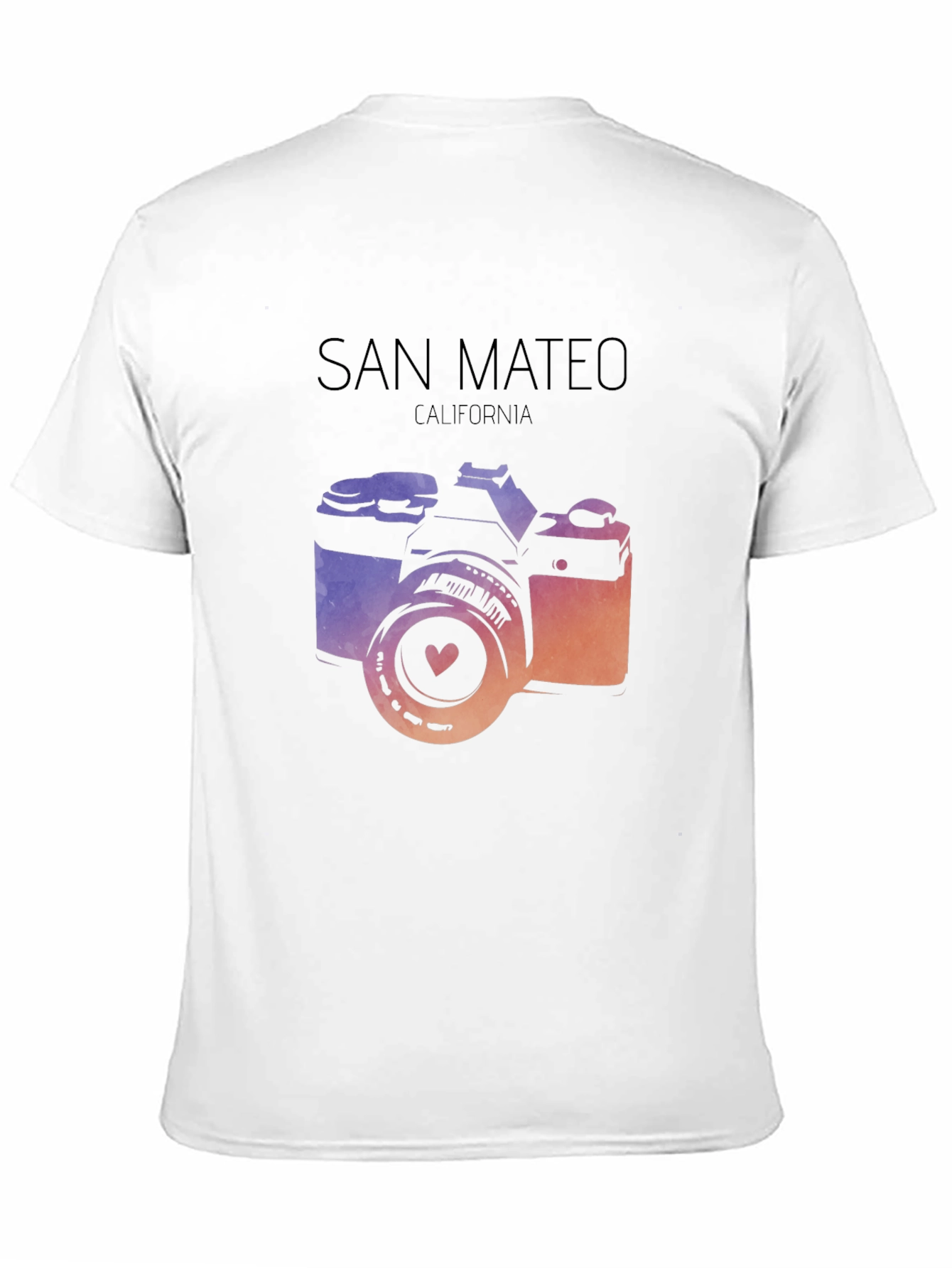 San Mateo California Camera Graphic T-Shirt