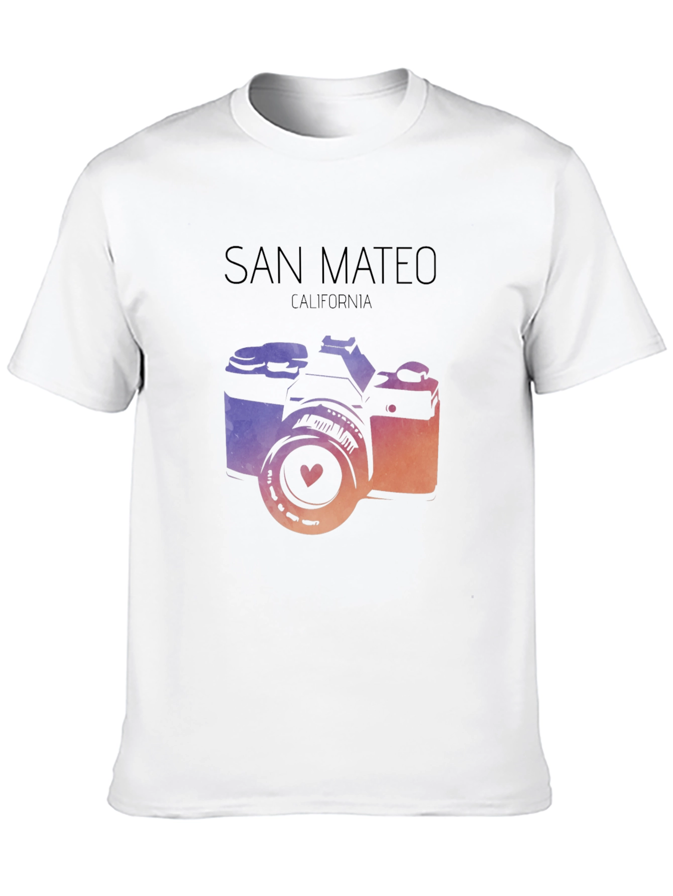 San Mateo California Camera Graphic T-Shirt