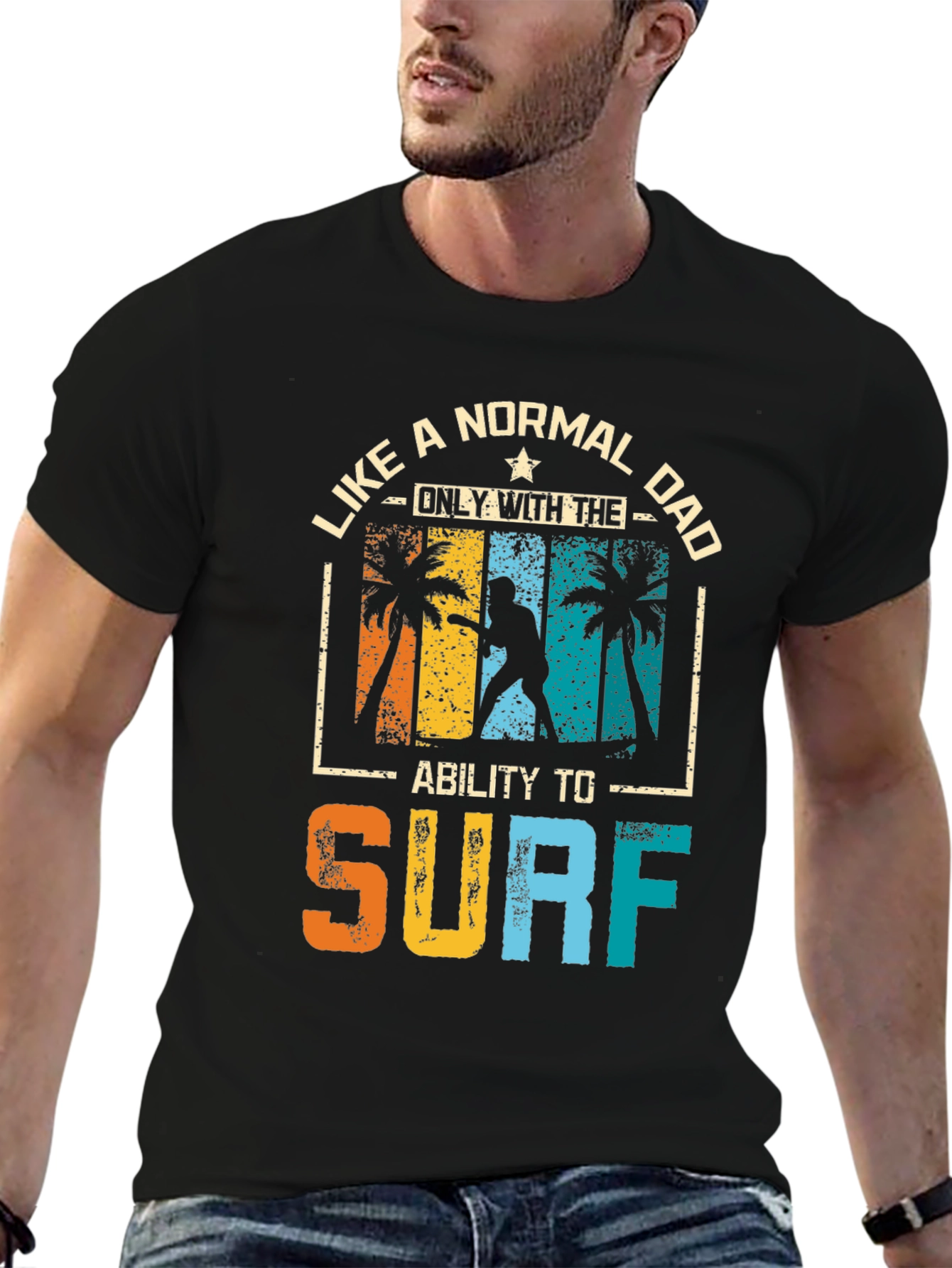 Surfing Dad Graphic Tee