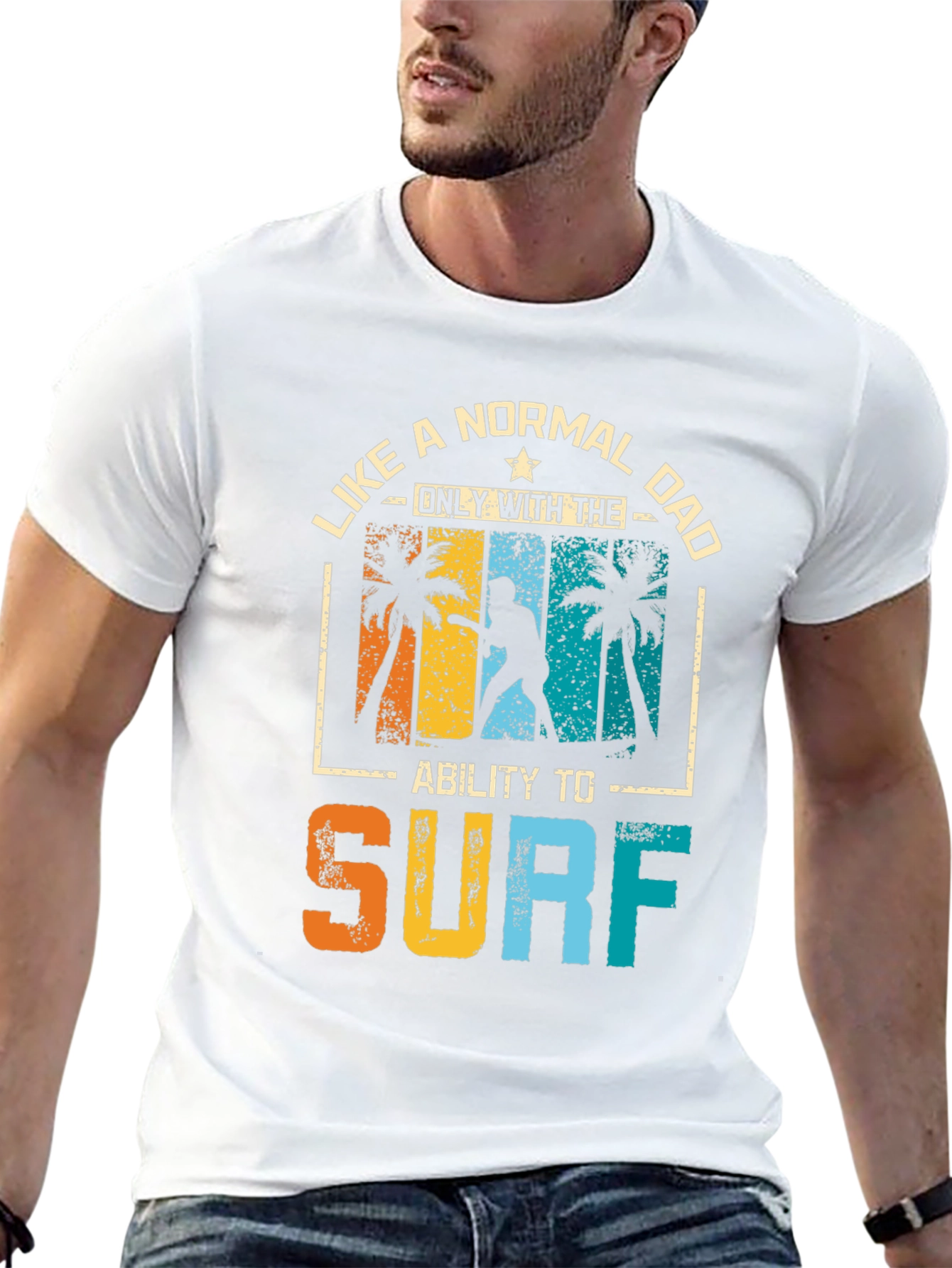 Surfing Dad Graphic Tee