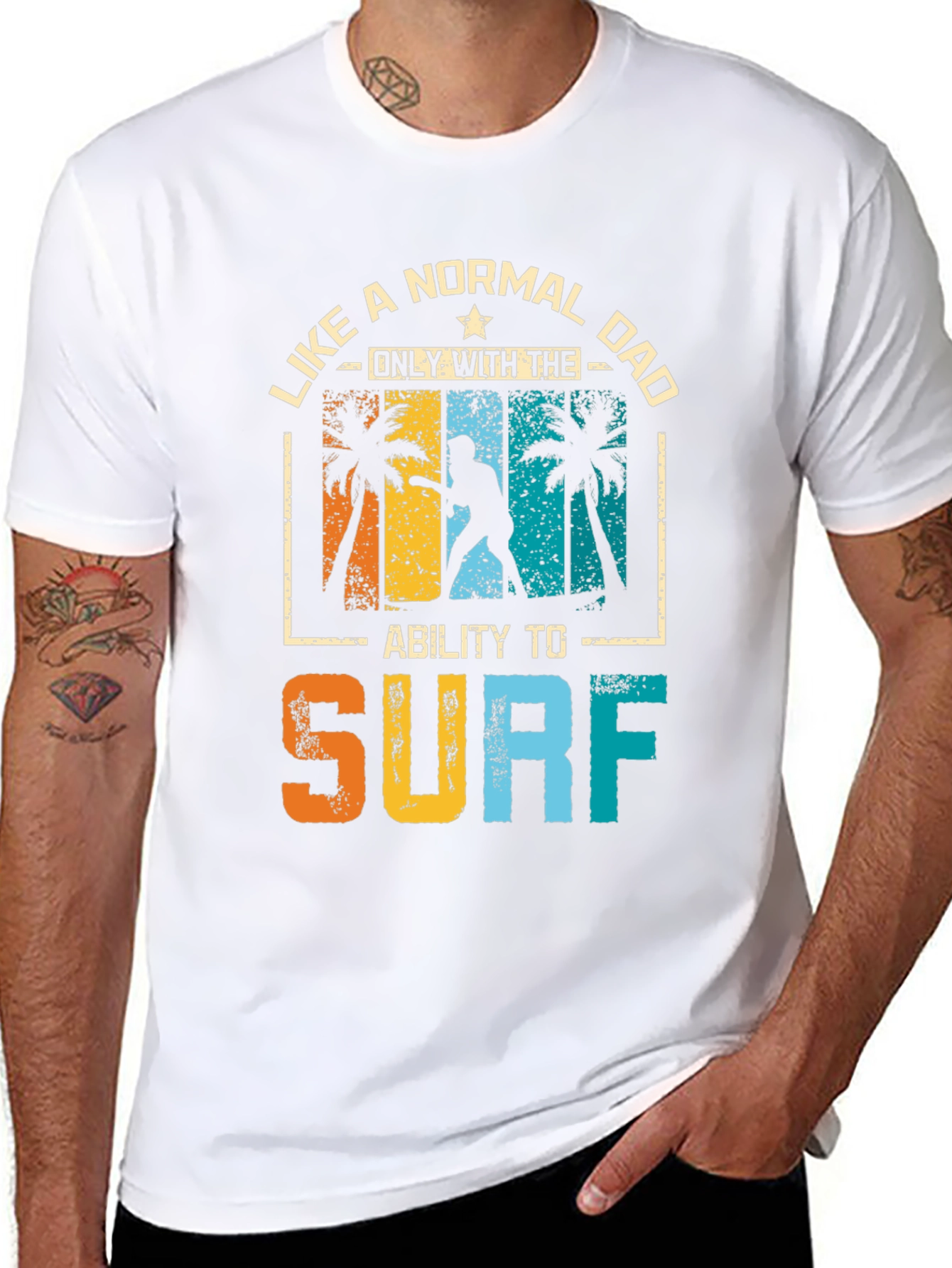 Surfing Dad Graphic Tee