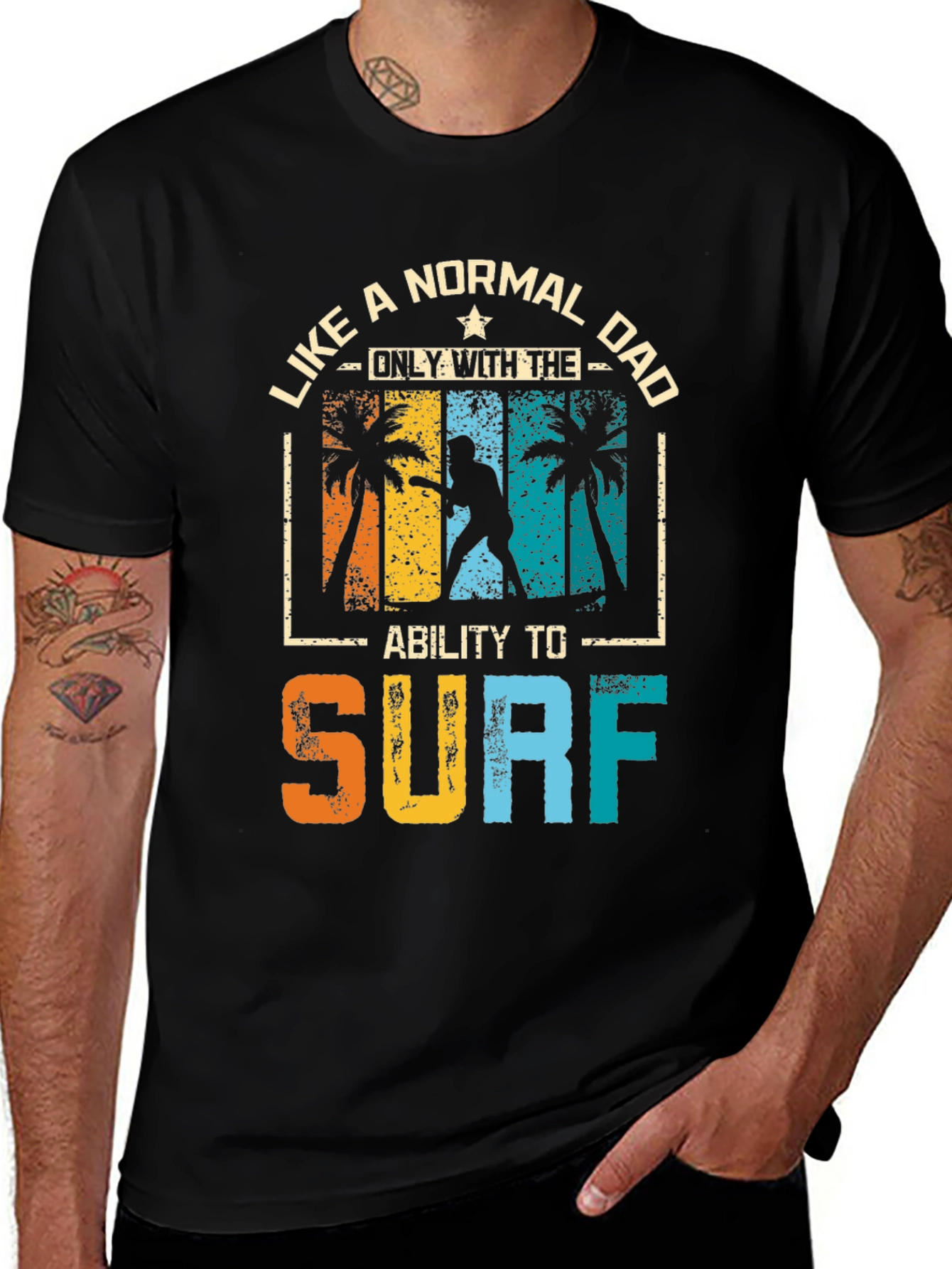 Surfing Dad Graphic Tee