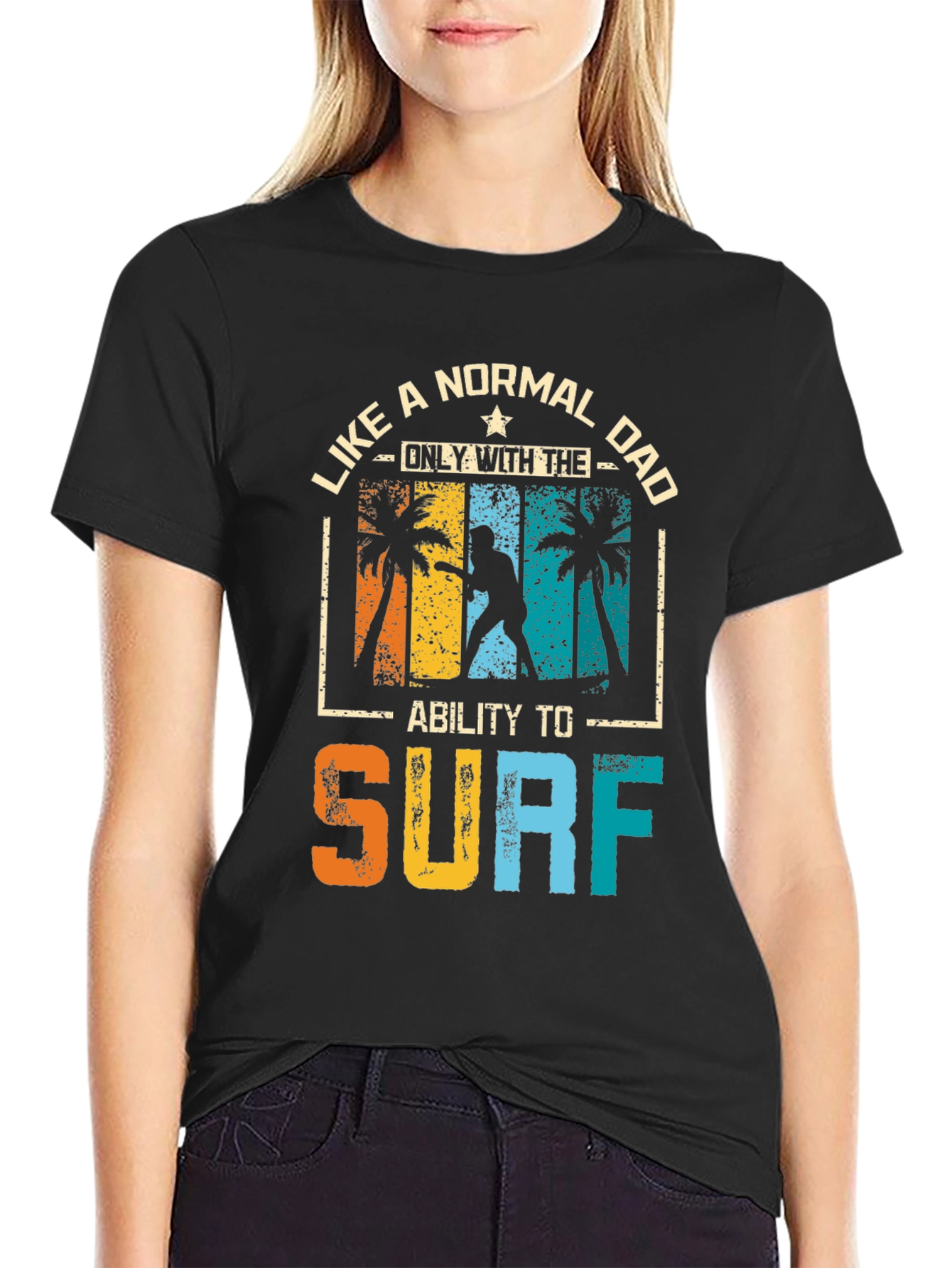 Surfing Dad Graphic Tee