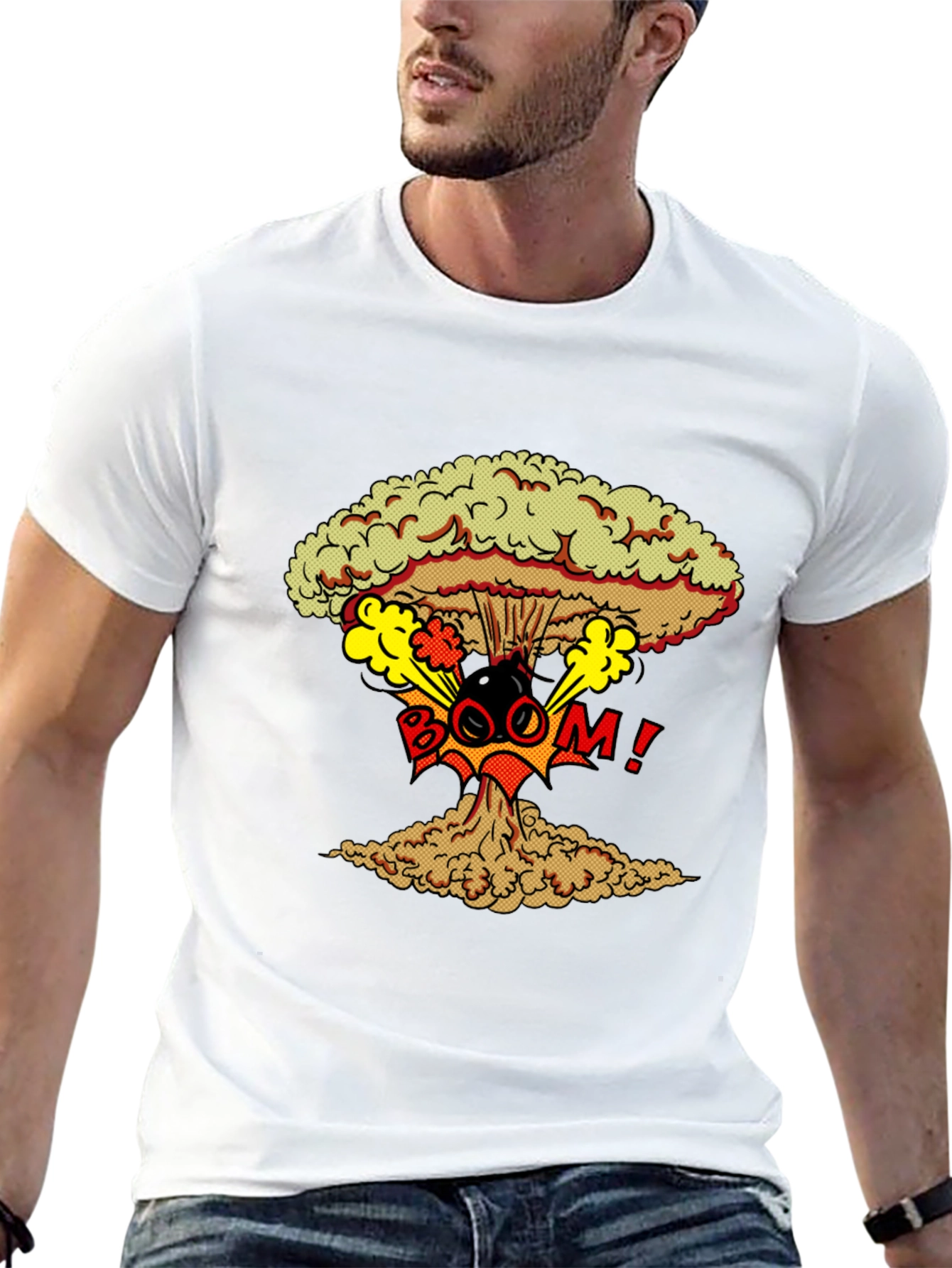 Nuclear Boom Graphic Print T-Shirt