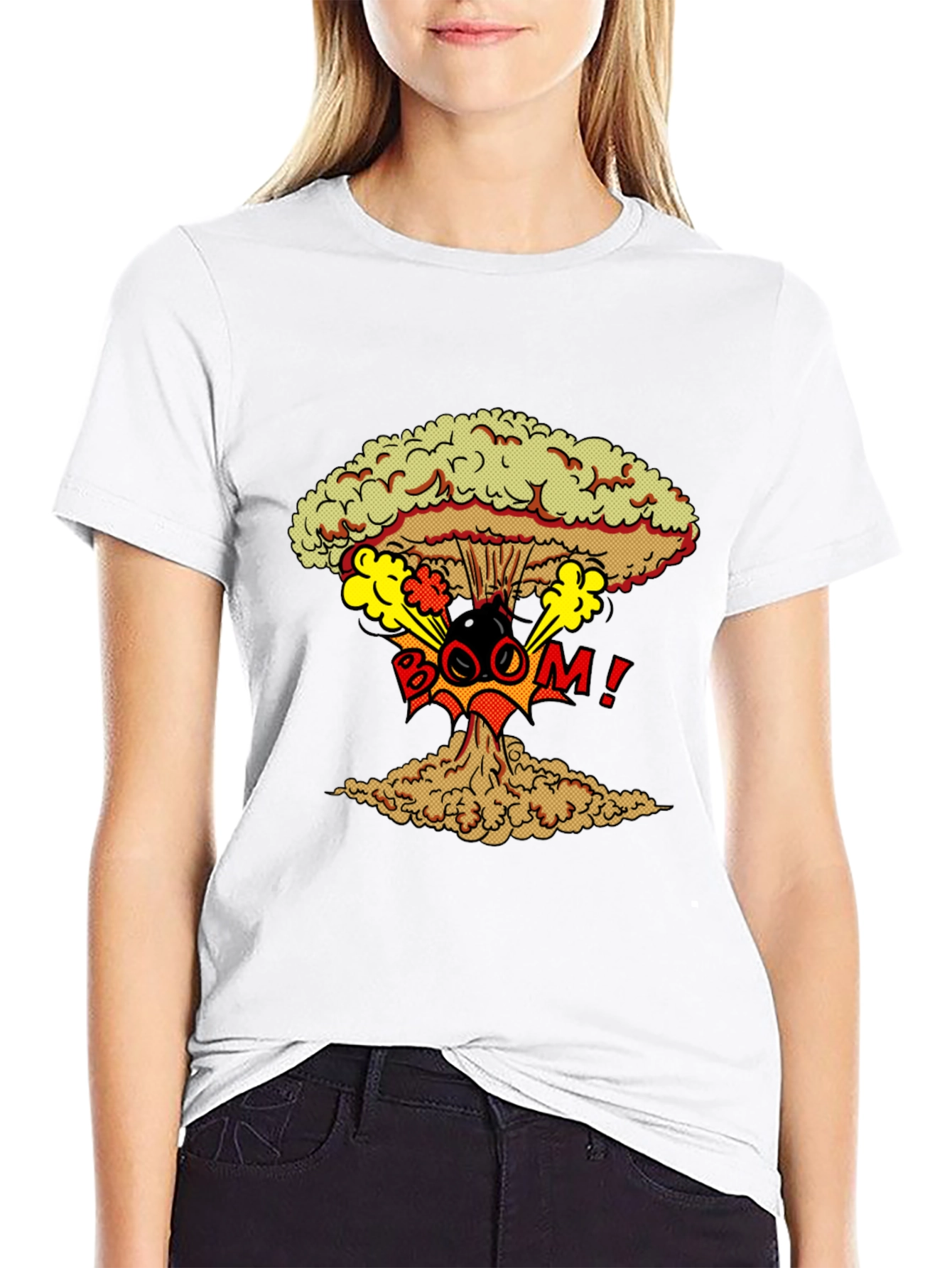 Nuclear Boom Graphic Print T-Shirt