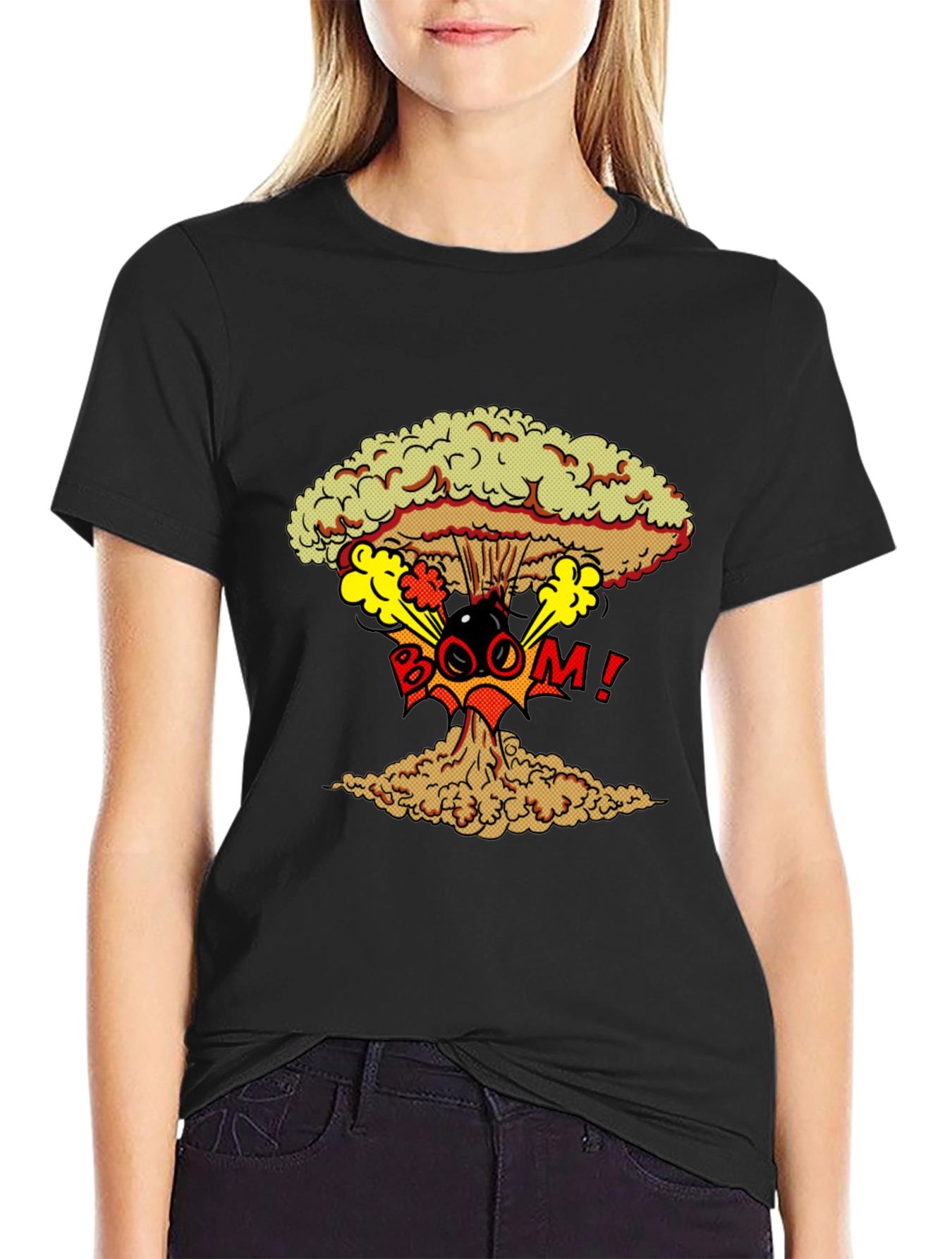 Nuclear Boom Graphic Print T-Shirt