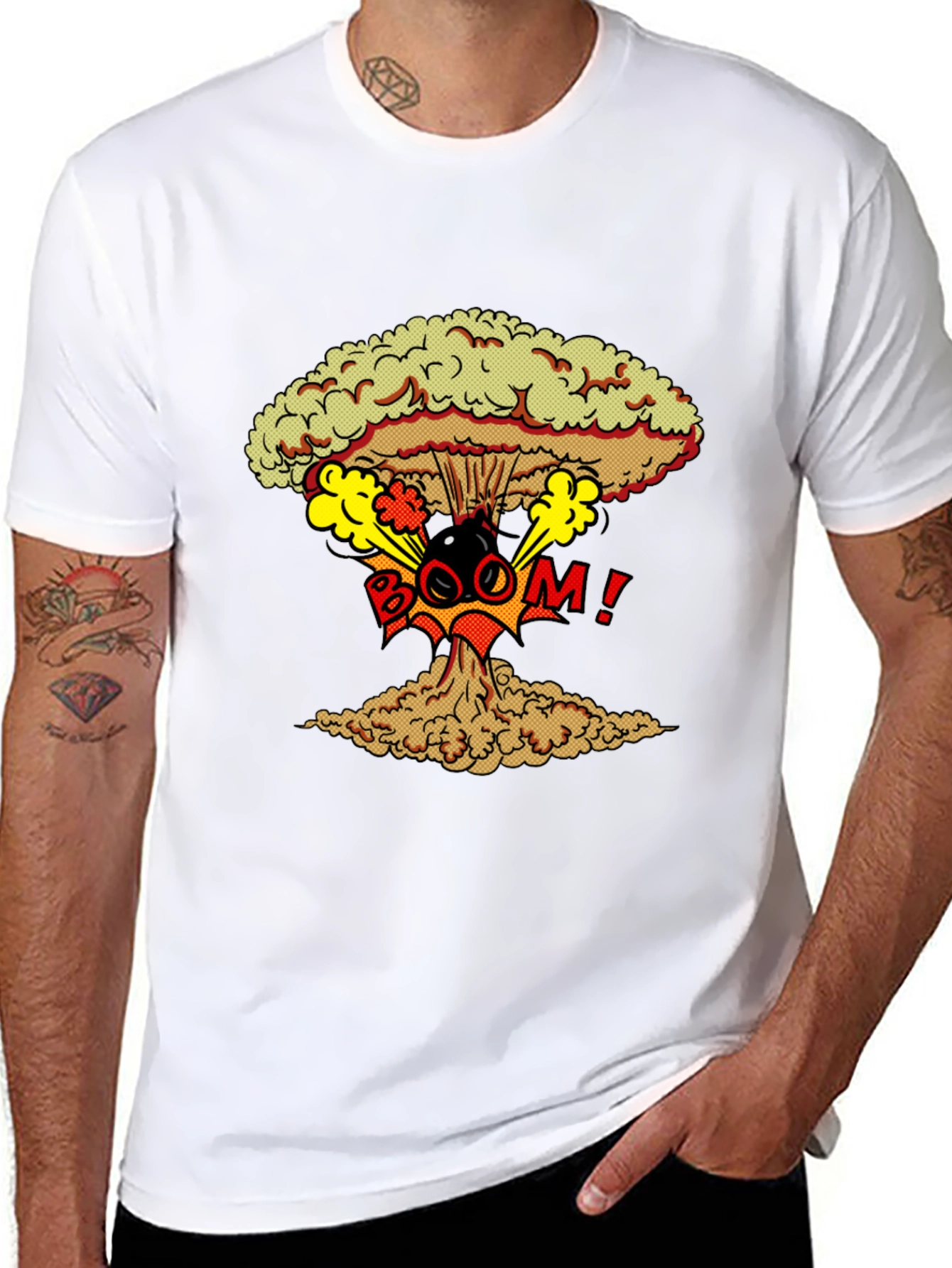 Nuclear Boom Graphic Print T-Shirt