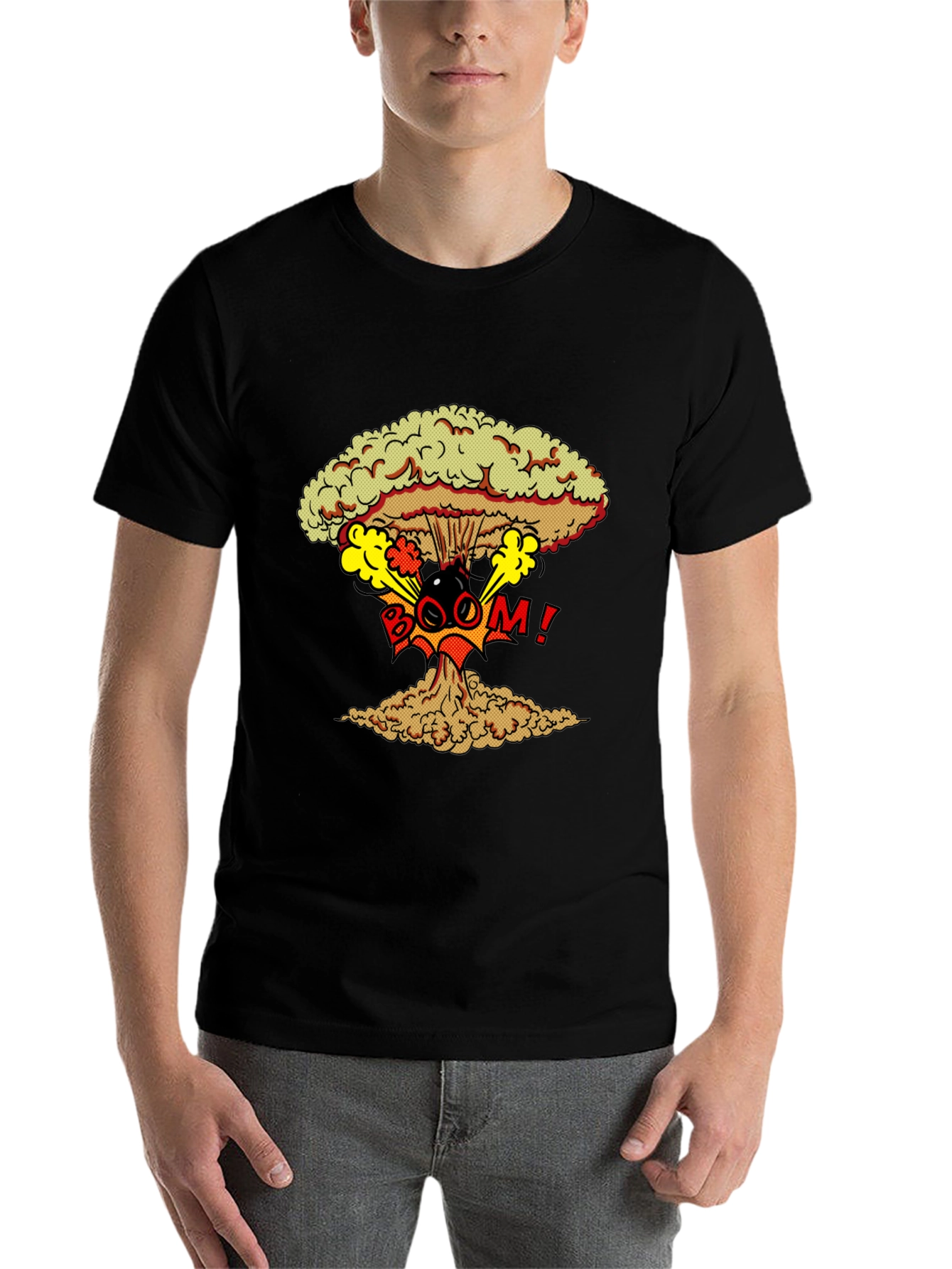 Nuclear Boom Graphic Print T-Shirt