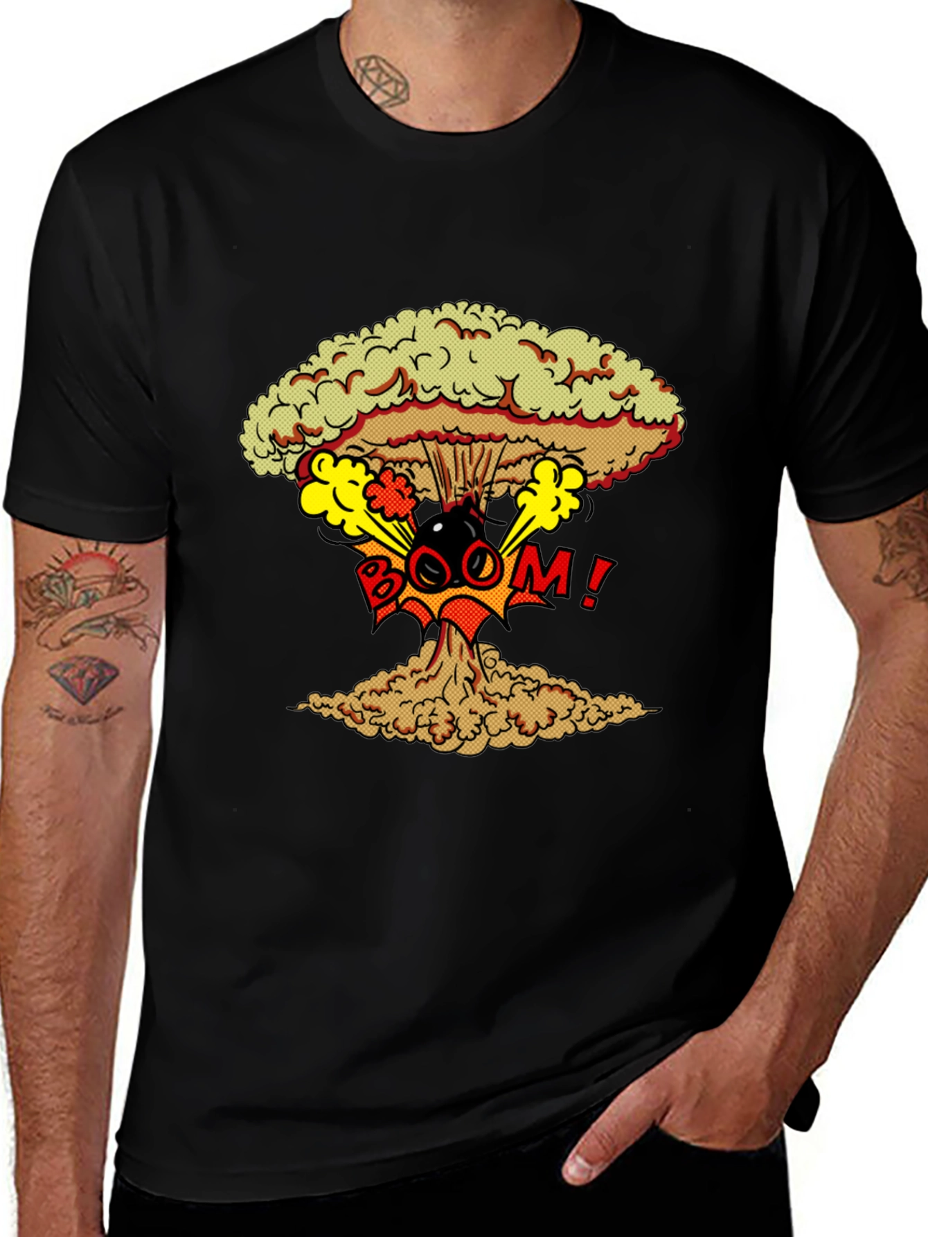 Nuclear Boom Graphic Print T-Shirt