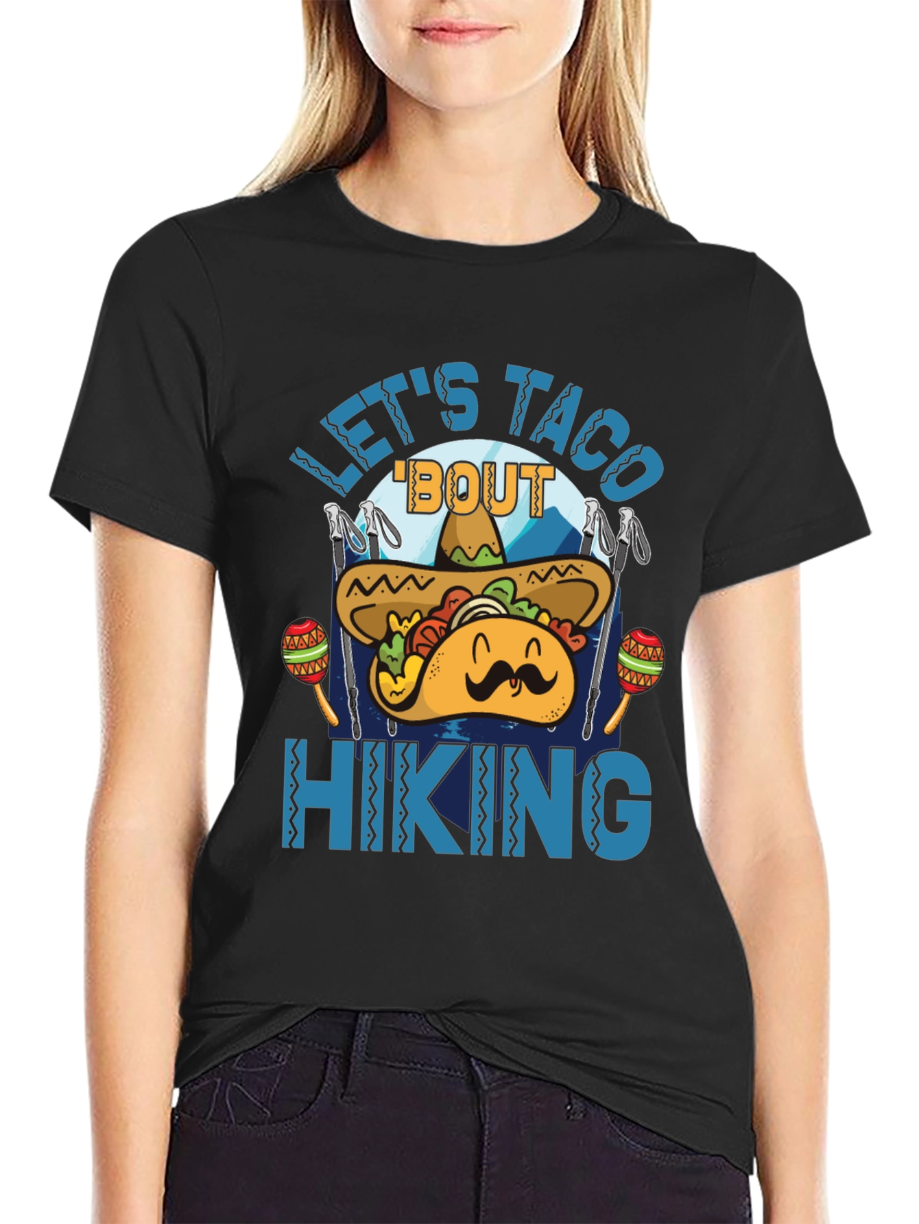 Lets Taco Bout Hiking Graphic Tee