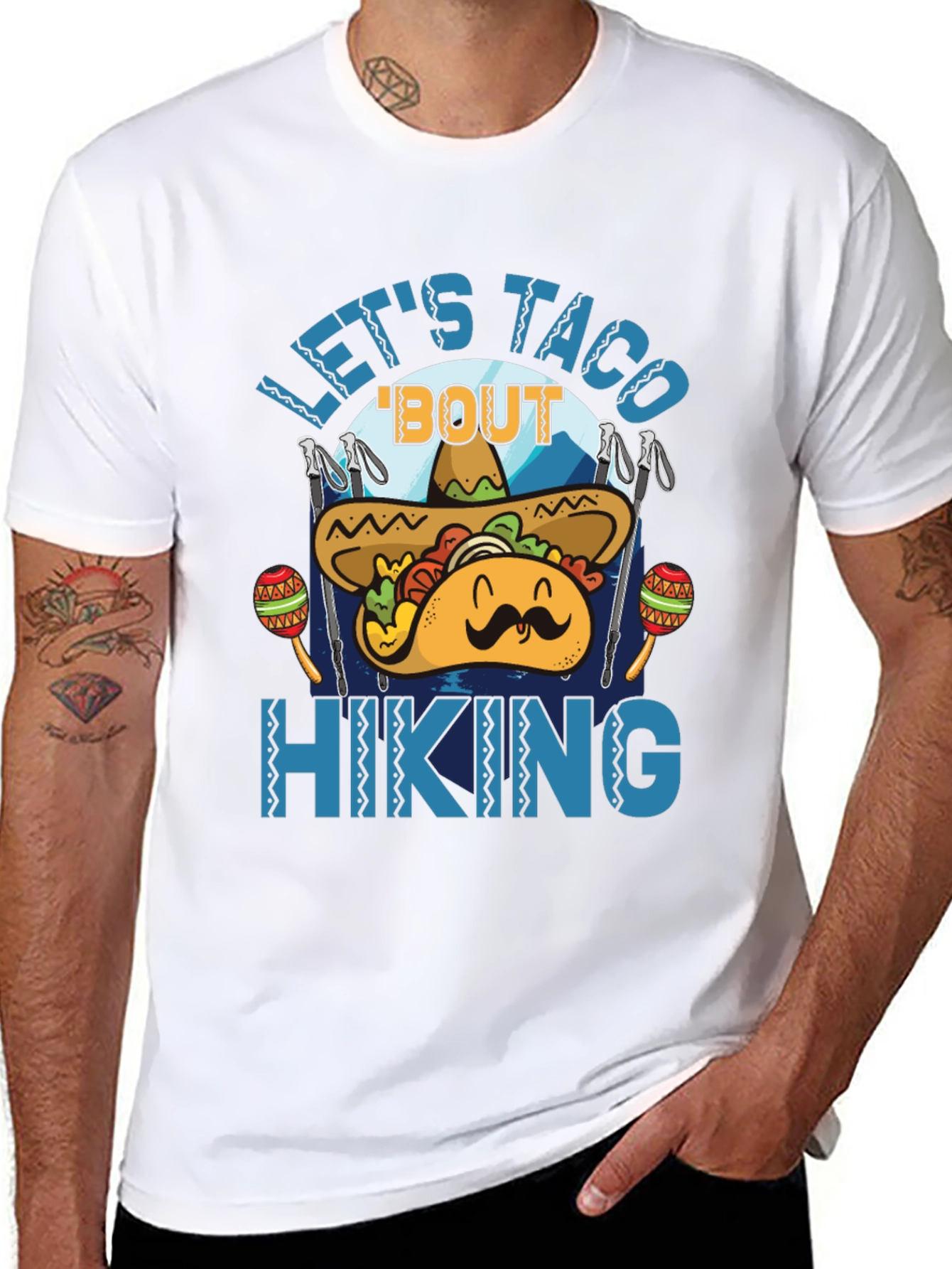 Lets Taco Bout Hiking Graphic Tee