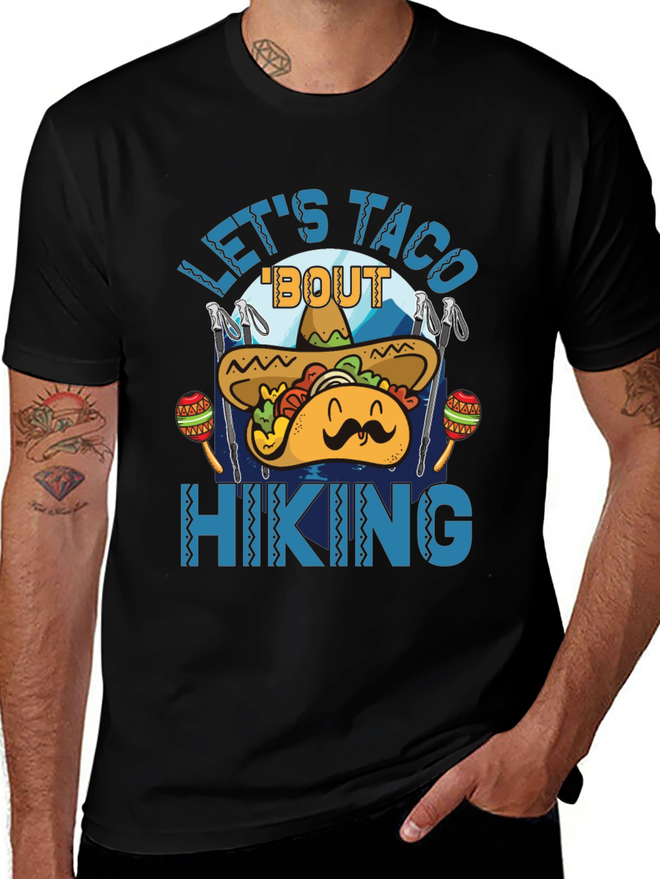 Lets Taco Bout Hiking Graphic Tee
