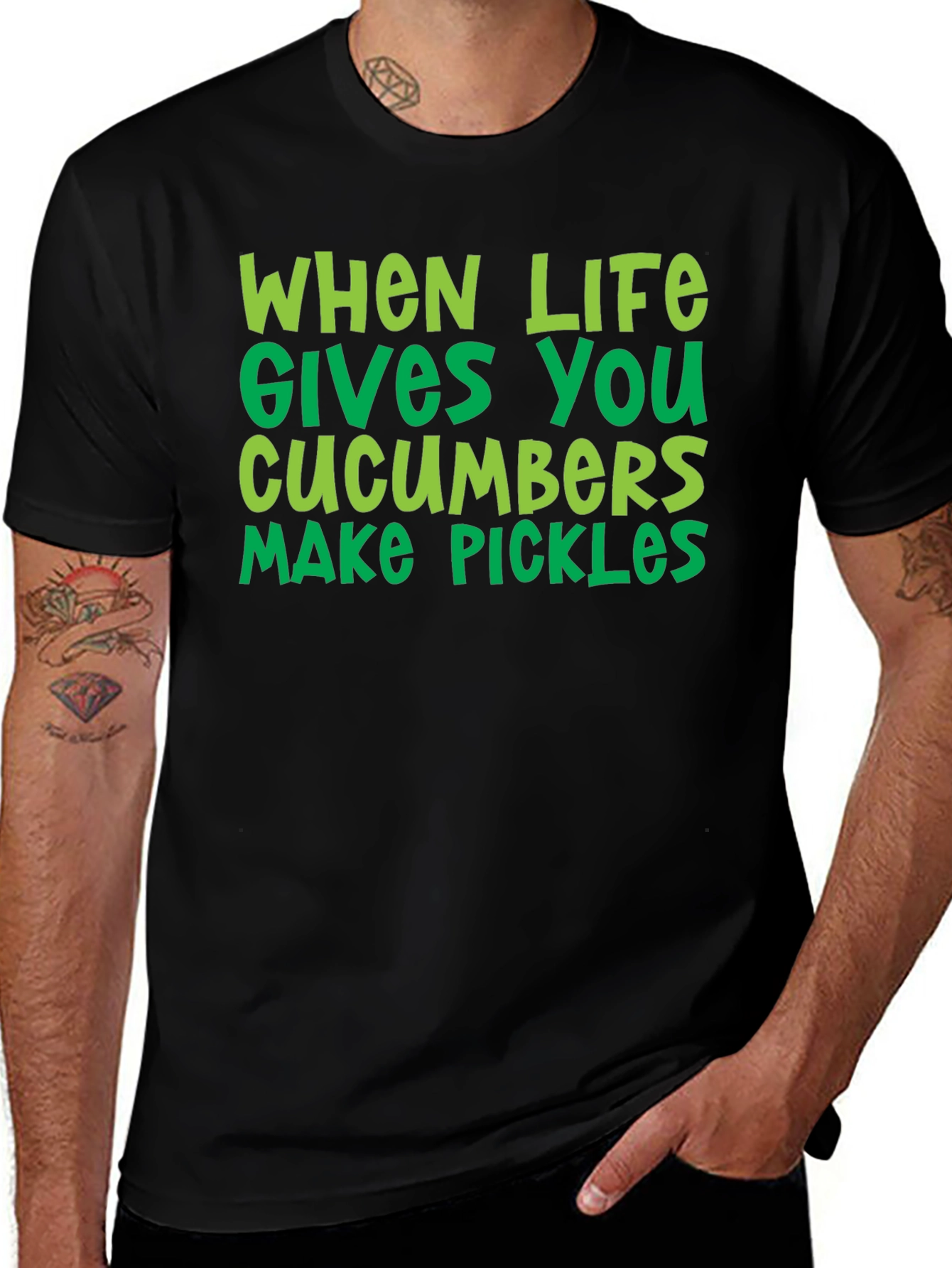 Funny Cucumber Pickles Graphic Tee
