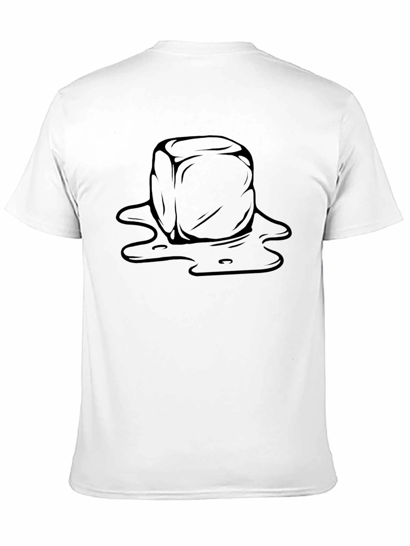 Melting Cube Graphic Tee - Cool Design