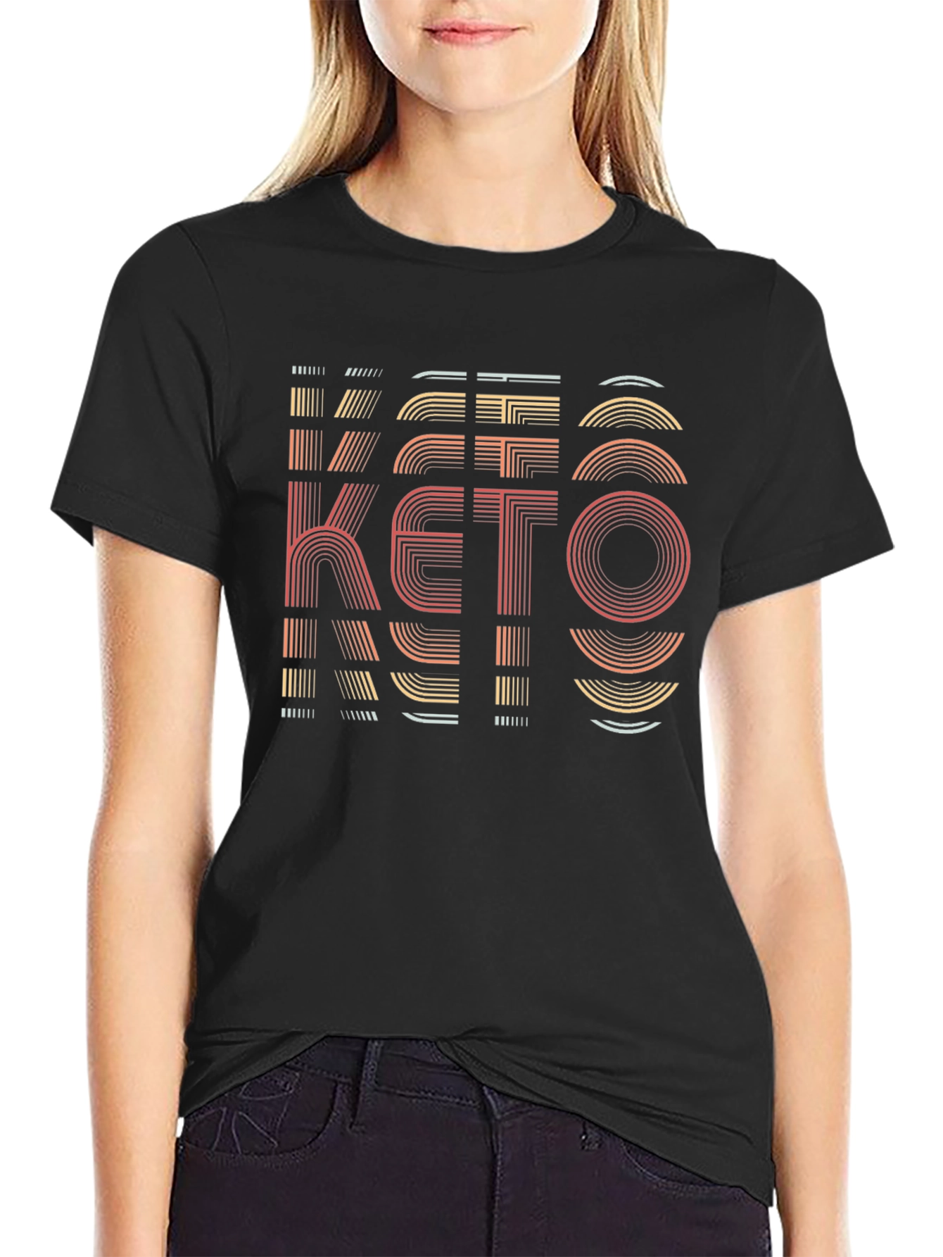 Retro Keto Diet T-Shirt - Graphic Design