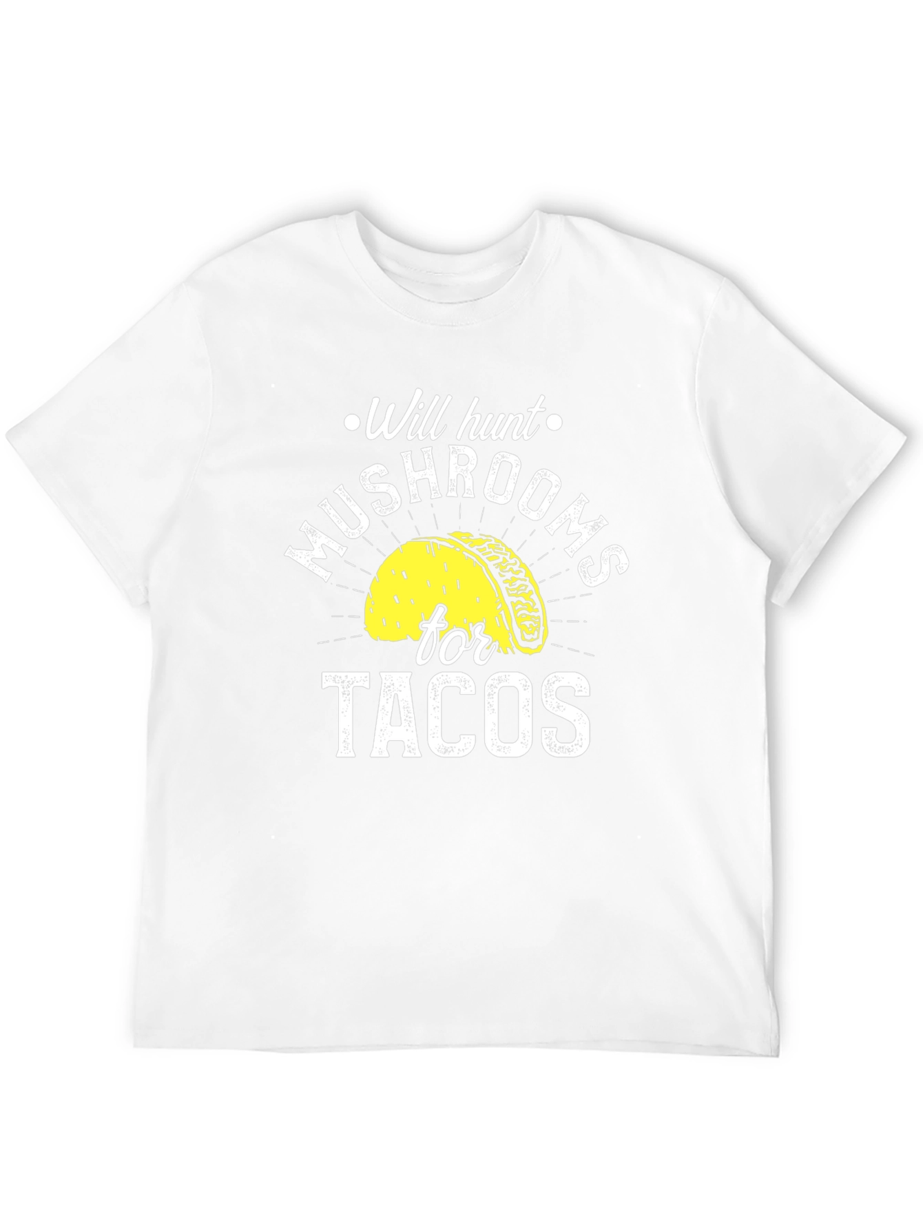 Mushroom Hunting Tacos Funny Graphic Tee